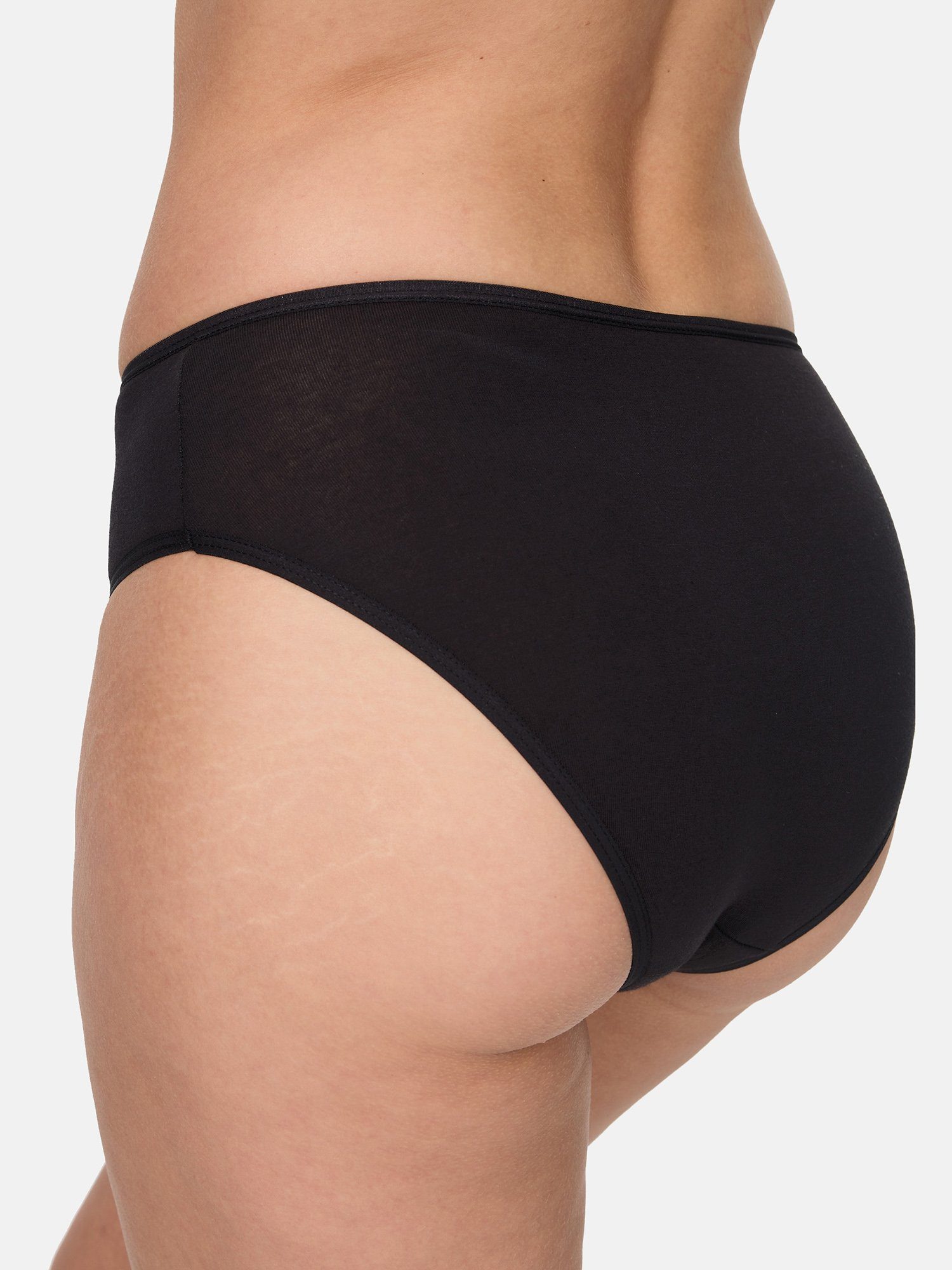 Nur Die Midislip shorts panty-s Basic schwarz Midi-slip (10-St)