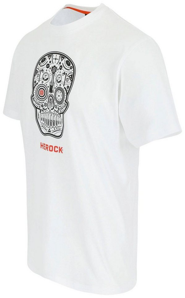 Herock T-Shirt Skullo Limited Edition, Ein kurzärmliges Arbeits-und  Freizeit-T-Shirt mit gestricktem Rundhalsausschnitt