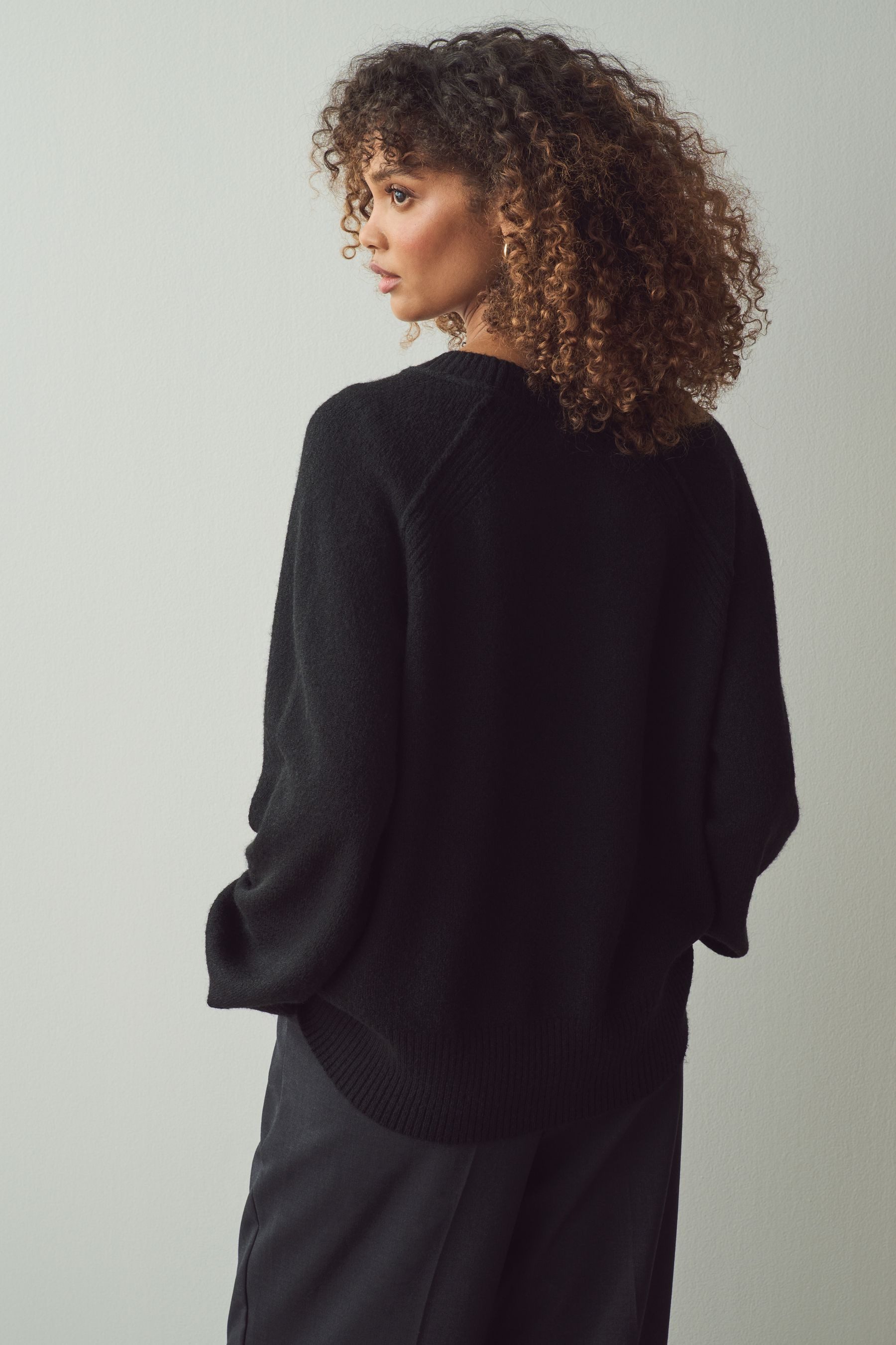 Next Rundhalspullover Pullover mit Saumdetail und günstig online kaufen