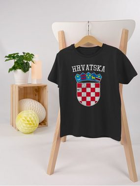Shirtracer T-Shirt Kroatien Wappen Hrvatska Krotatisch (1-tlg) 2024 Fussball EM Fanartikel
