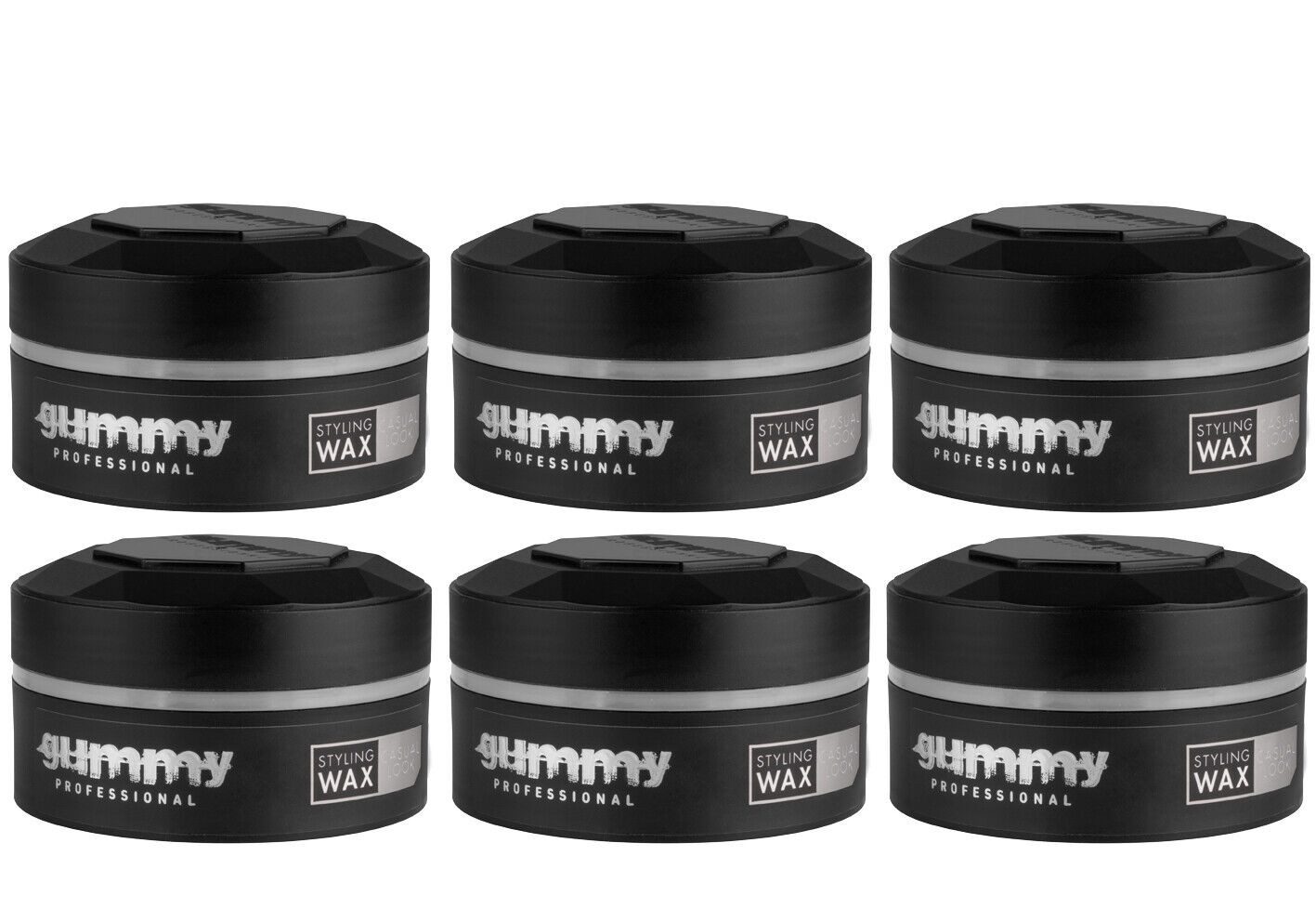 Gummy Professional Воск для волос 6x Для укладки волос Wax Hair Wax Casual Look 150ml, 6-tlg.