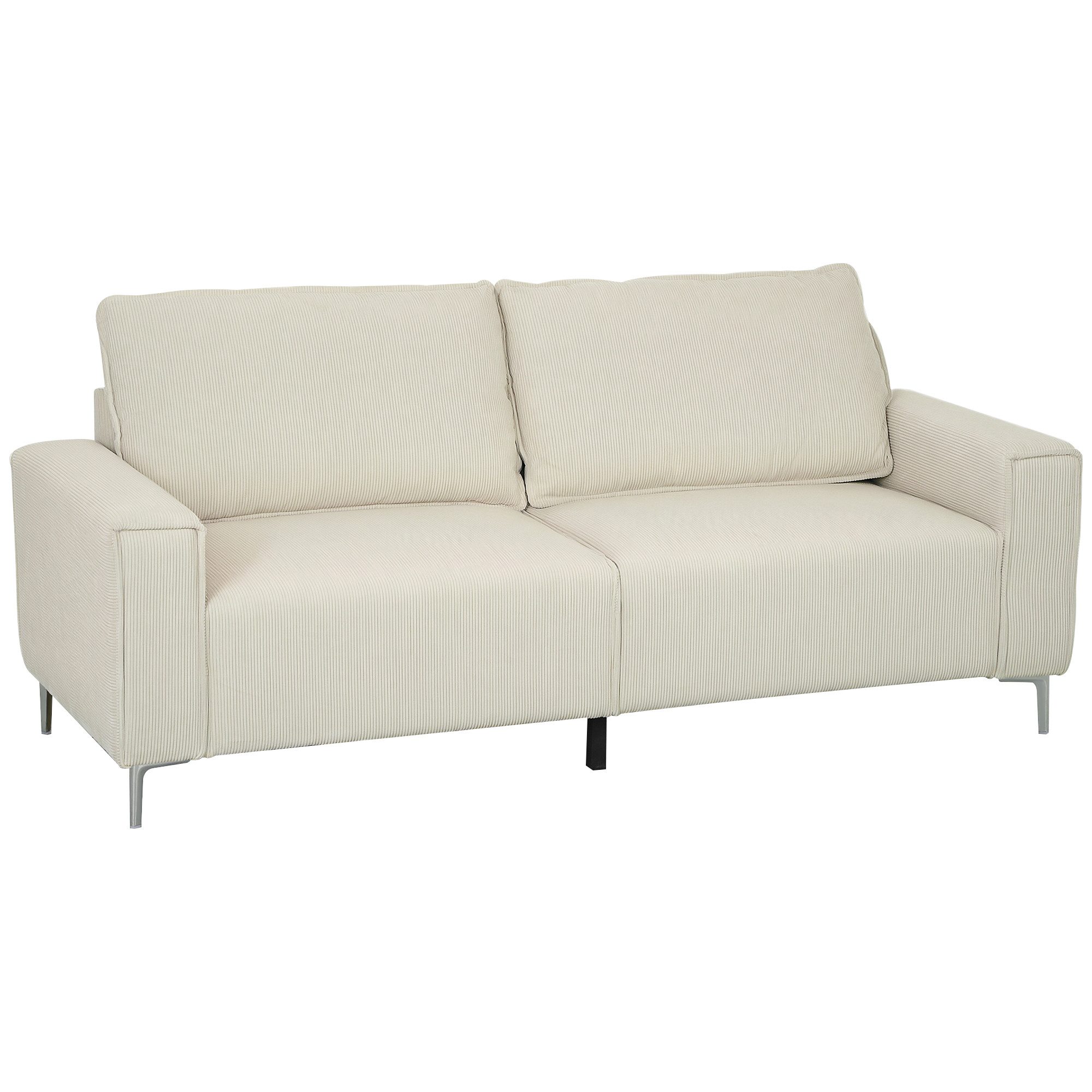 HOMCOM 3-Sitzer Dick Gepolstert Couch mit günstig online kaufen