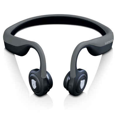 Lenco HBC-200GY Bluetooth-Kopfhörer (Knochenleitung Kopfhörer, hohe Akkuleistung, Wasserdicht (IPX5)