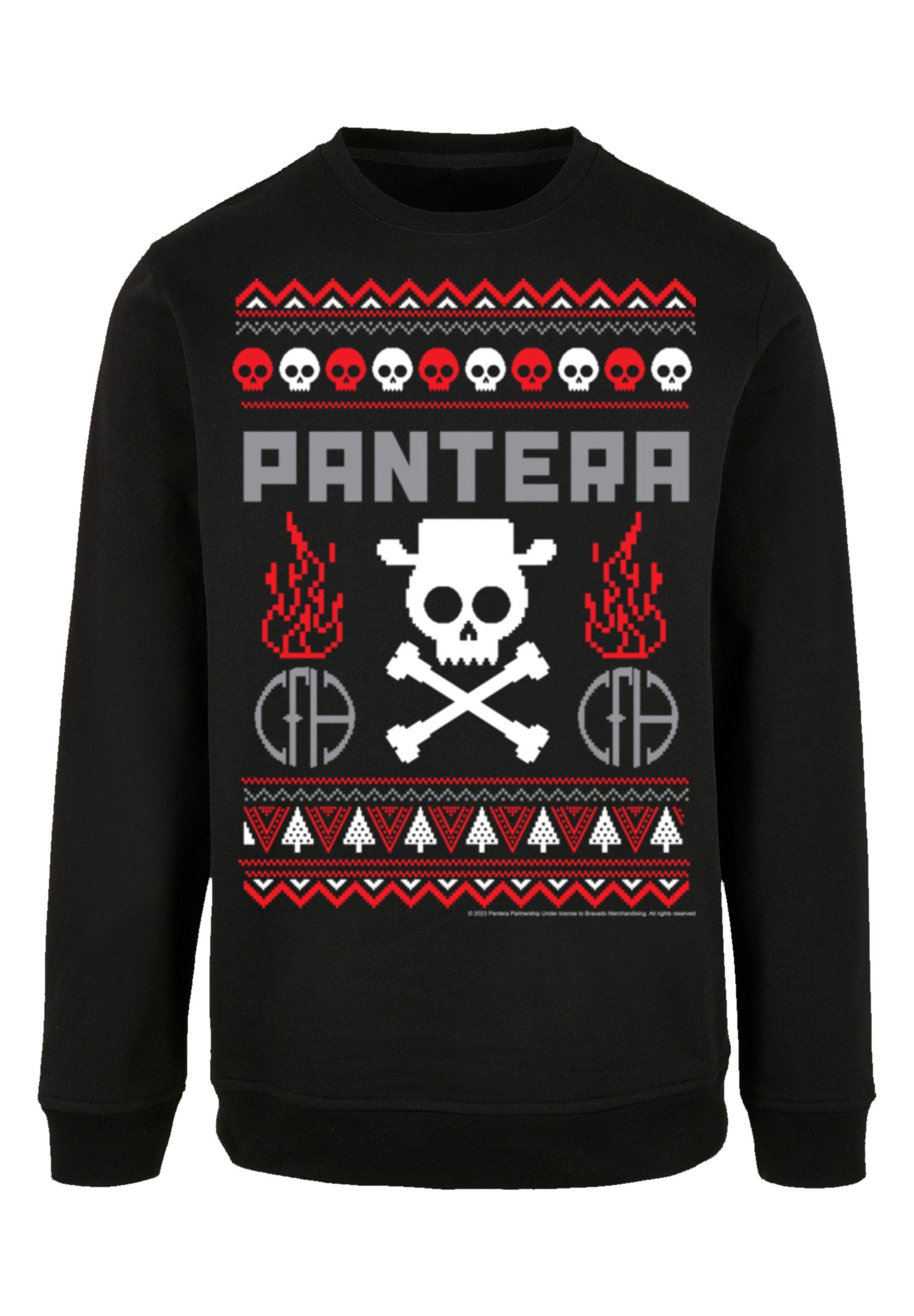 F4NT4STIC Sweatshirt Pantera mit Komfortabler Band, Musik, Crewneck-Ausschnitt Sweater Logo, Weihnachten Christmas
