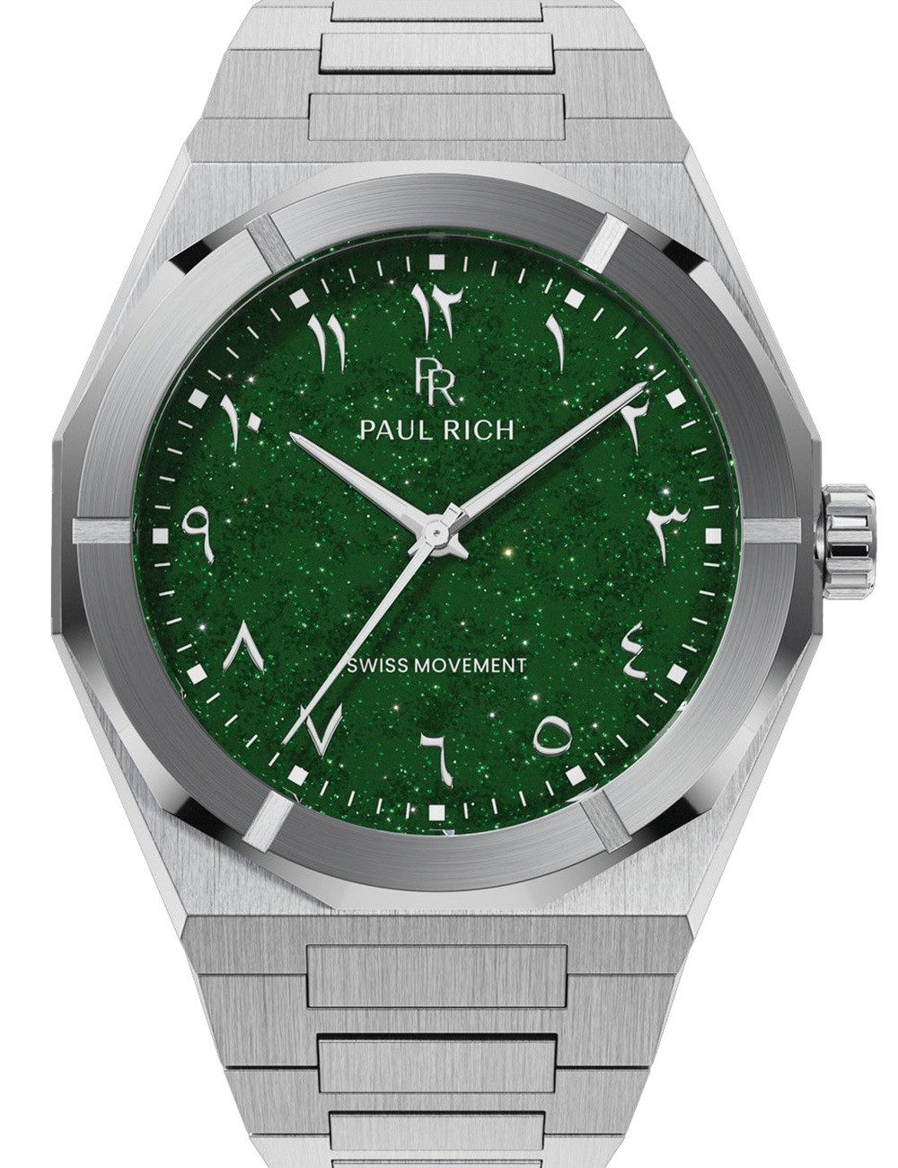 Paul Rich Quarzuhr Paul Rich PR-45253 Herrenuhr Star Dust II Emerald Mirage 43mm 5ATM Paul Rich PR-45253 Herrenuhr Star Dust II Emerald Mirage 43mm 5ATM