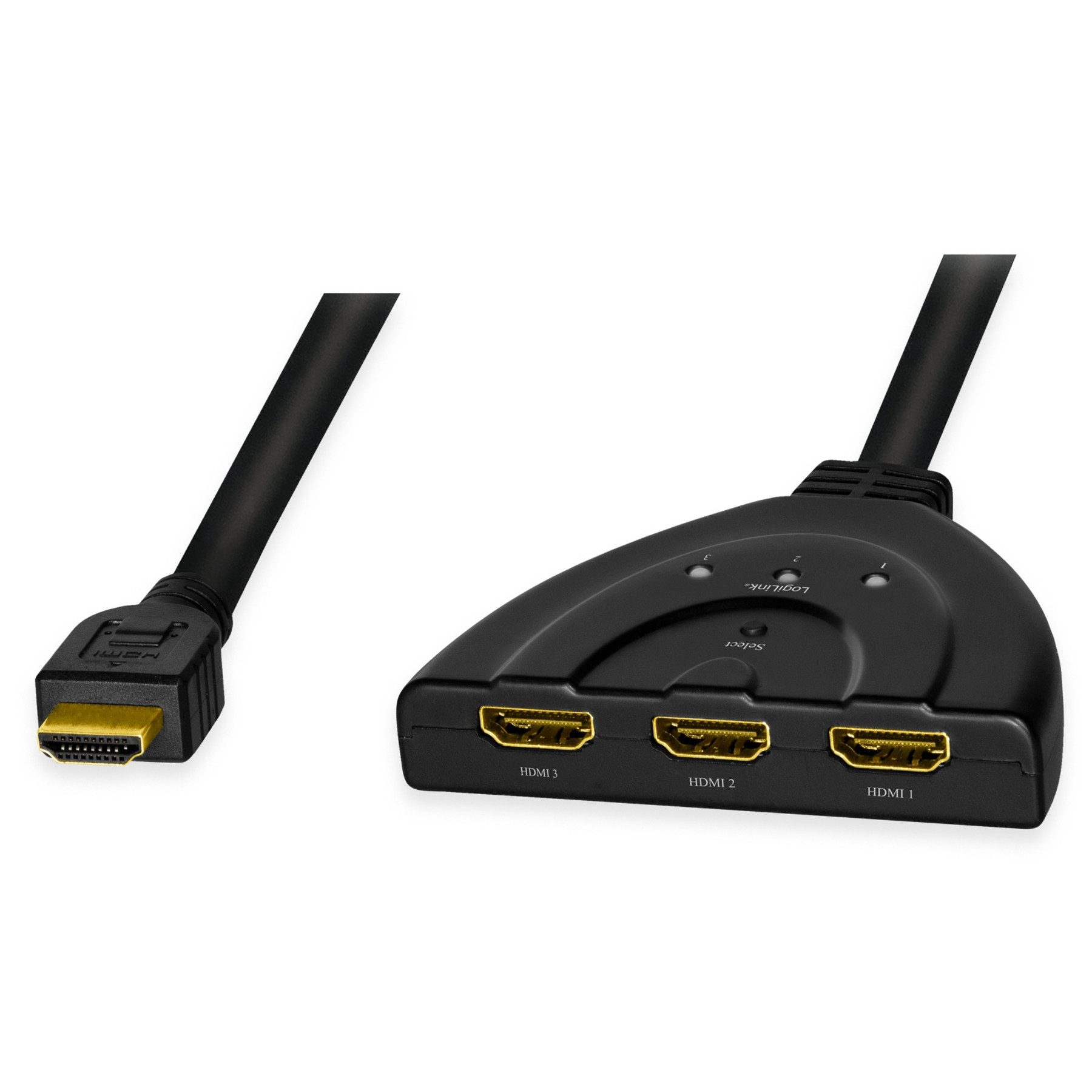 LogiLink HDMI-Splitter LOGILINK HDMI-Switch HD0040, 1x3/3x1-Port, 4K/30 Hz