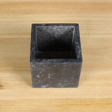 wohnfreuden Aufbewahrungsdose Marmor Box für Kosmetik schwarz
