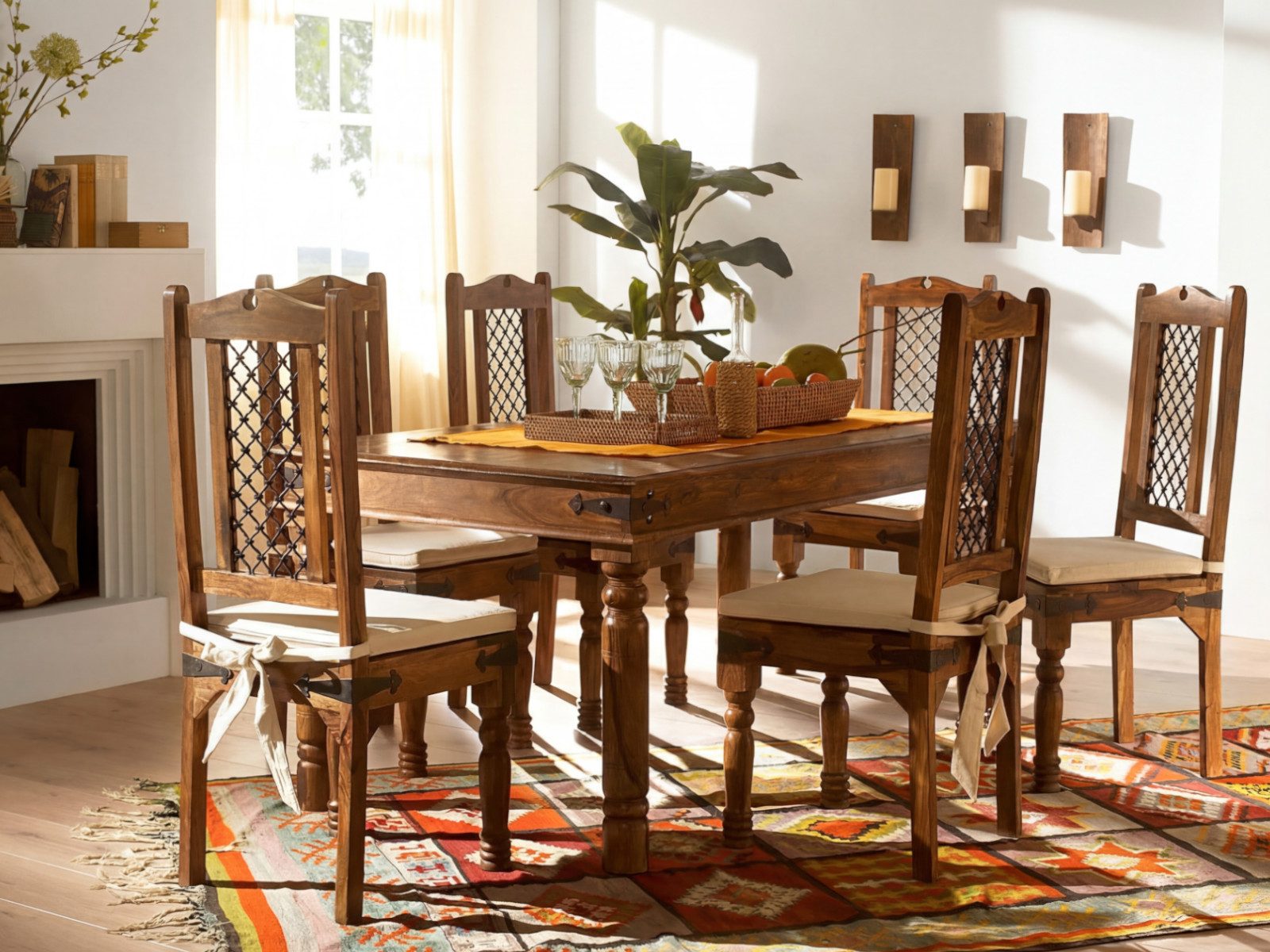 massivum Esszimmerstuhl Merlow Akazie 2er Set HolzStuhl