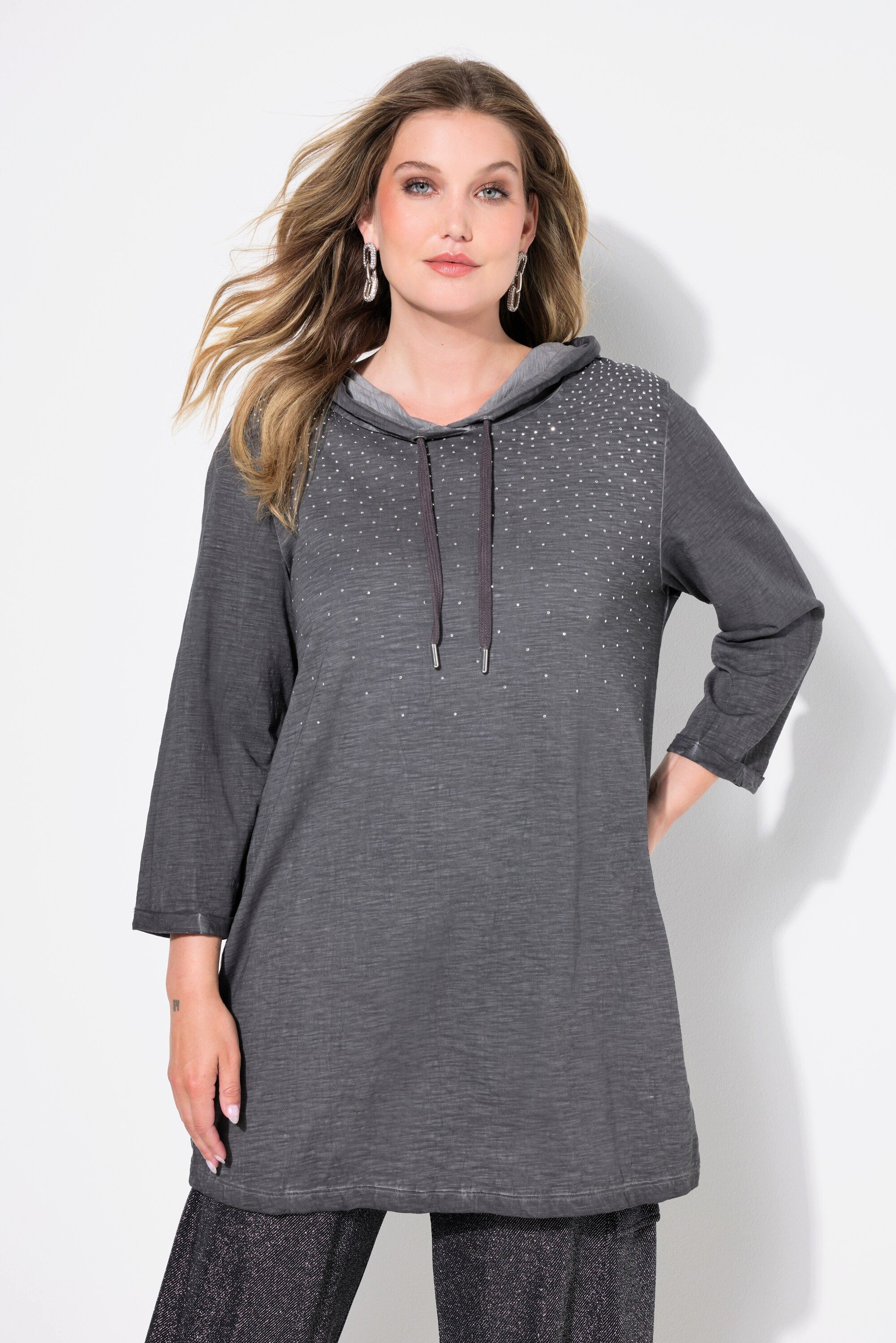 MIAMODA T-Shirt T-Shirt A-Linie ColdDyed Strass-Verlauf günstig online kaufen