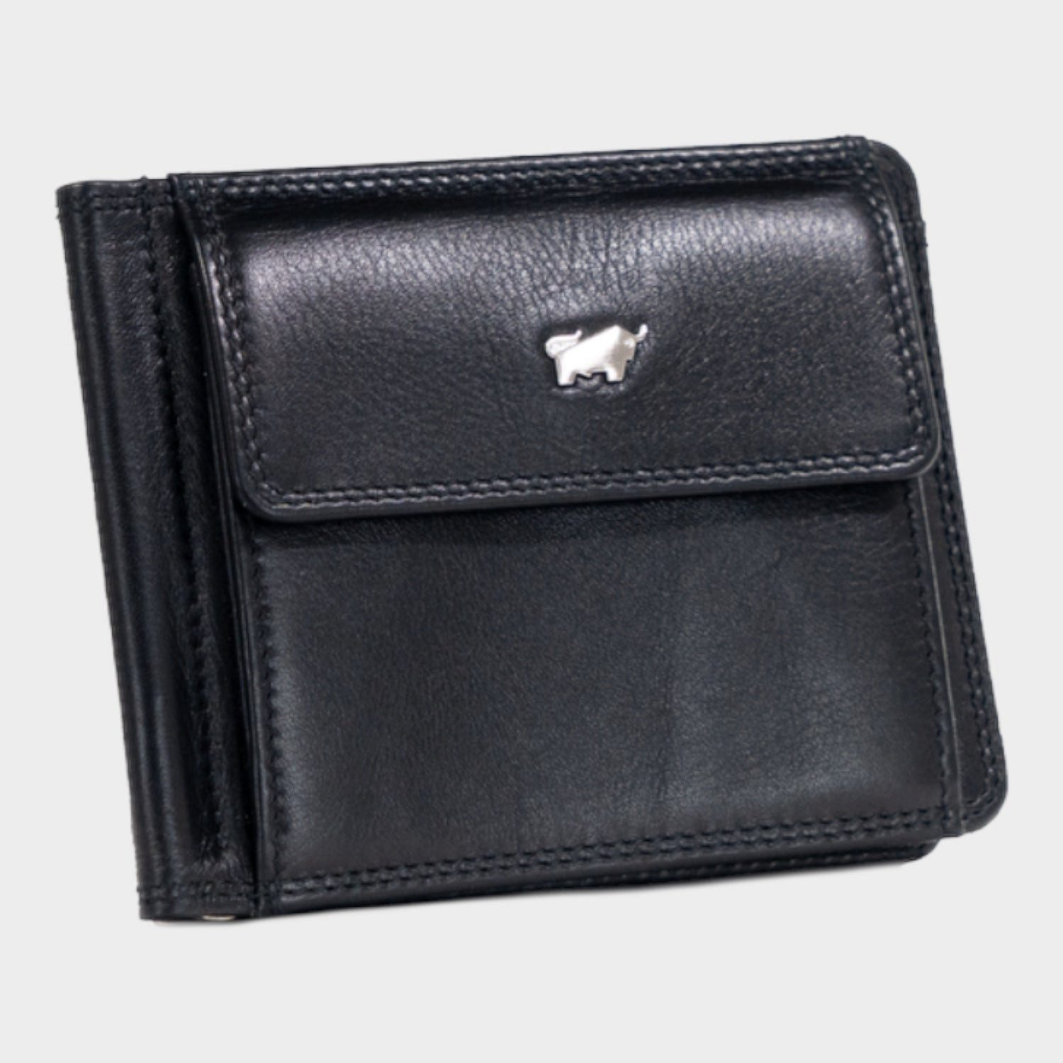 Braun Büffel Geldbörse GOLF RFID Dollarclip 6 Kartenfächer schwarz