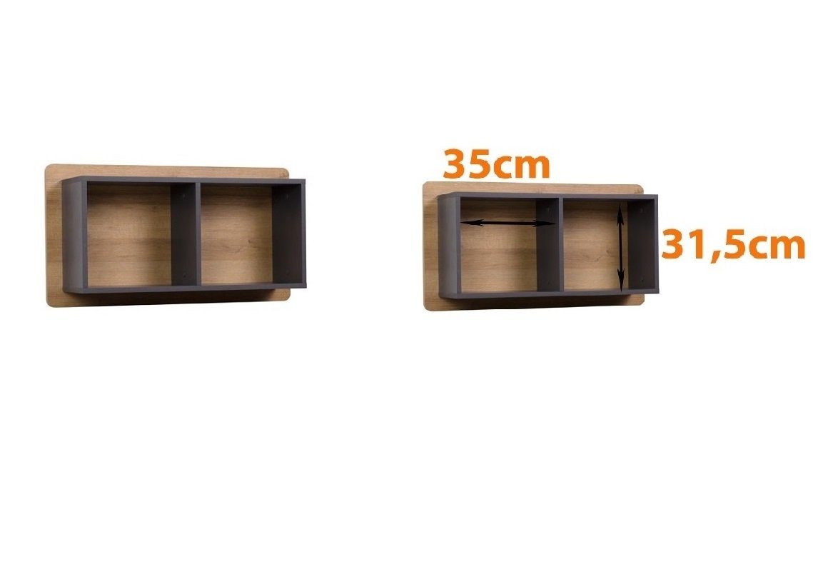 Marmex Möbel Mehrzweckschrank-Set (3-St) 1, Quatro Set