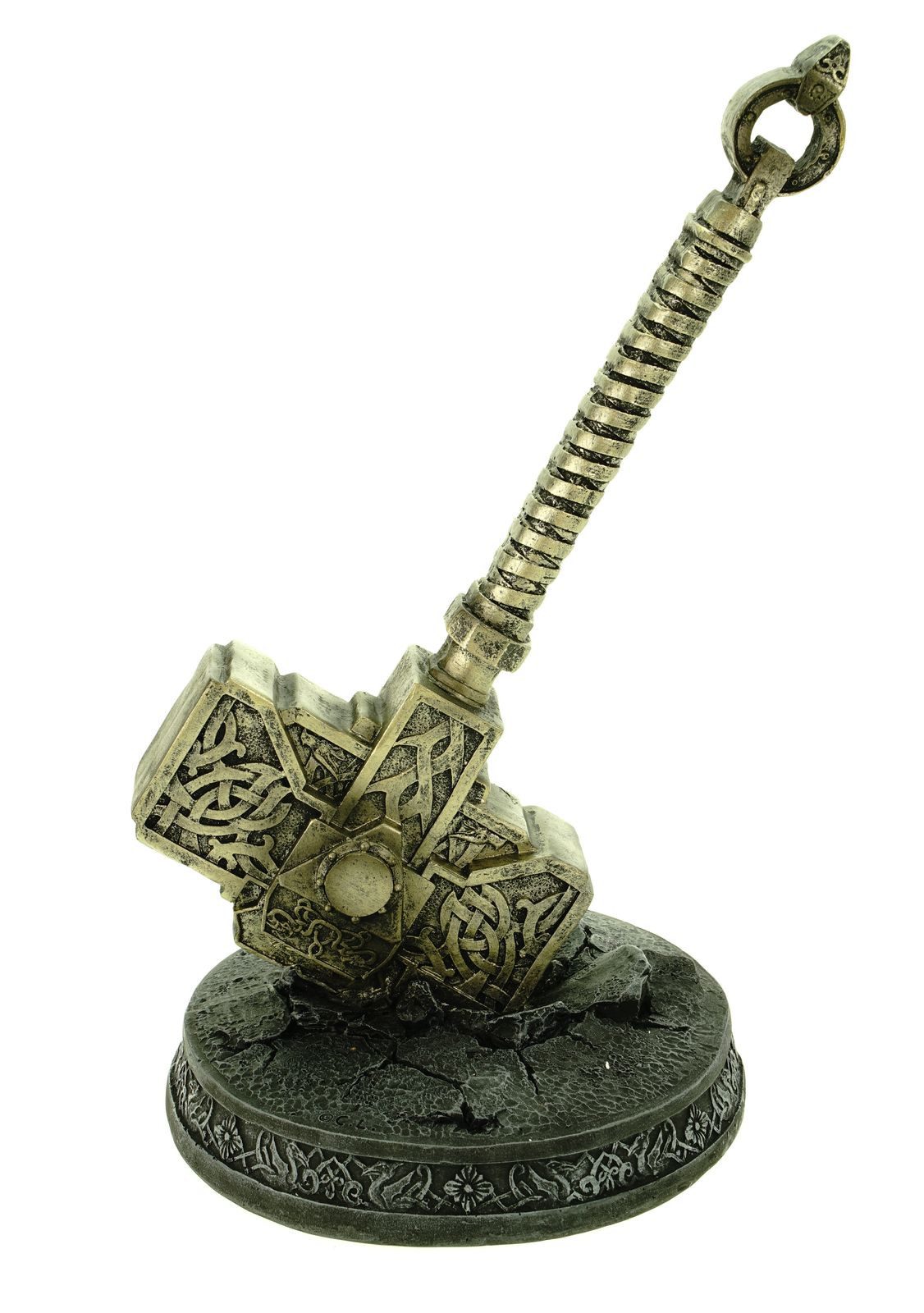 Vogler Dekofigur Figur Thors Hammer Skulptur Mjölnir 28 cm Thor Nordische Mythologie