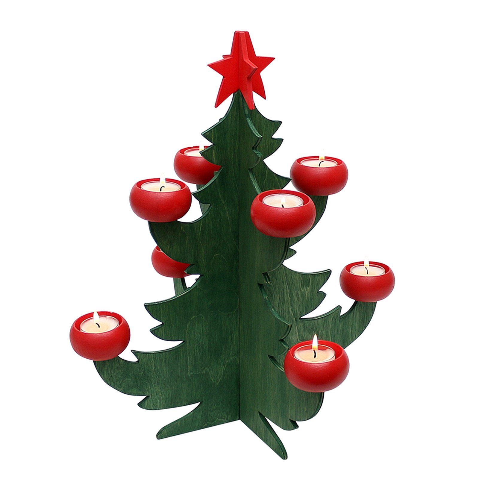 SIGRO Weihnachtsfigur »Holz Adventsleuchter Baum« OTTO