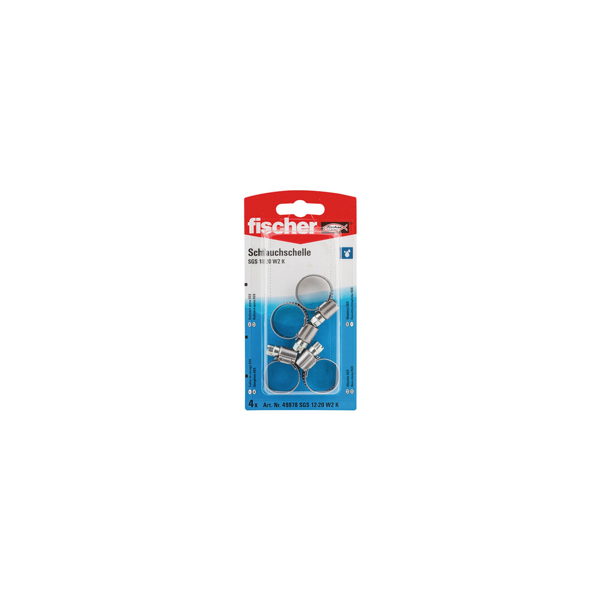 fischer Schlauch fischer Schlauchschelle SGS 12 - 20 W1 K SB-SaMo 5 Stk
