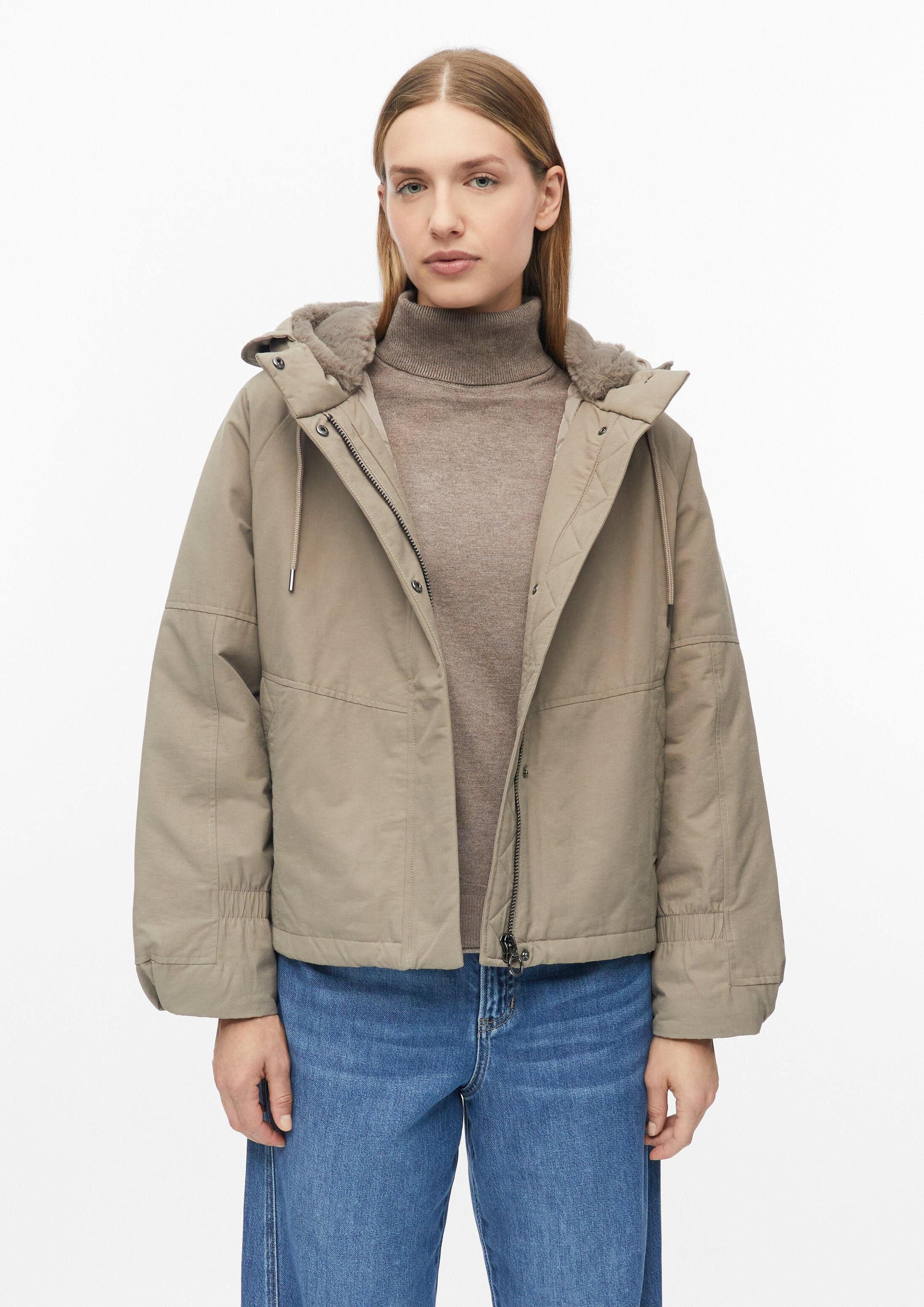 s.Oliver Winterjacke Outdoor-Jacke Parka abnehmbarem Webpelzbesatz