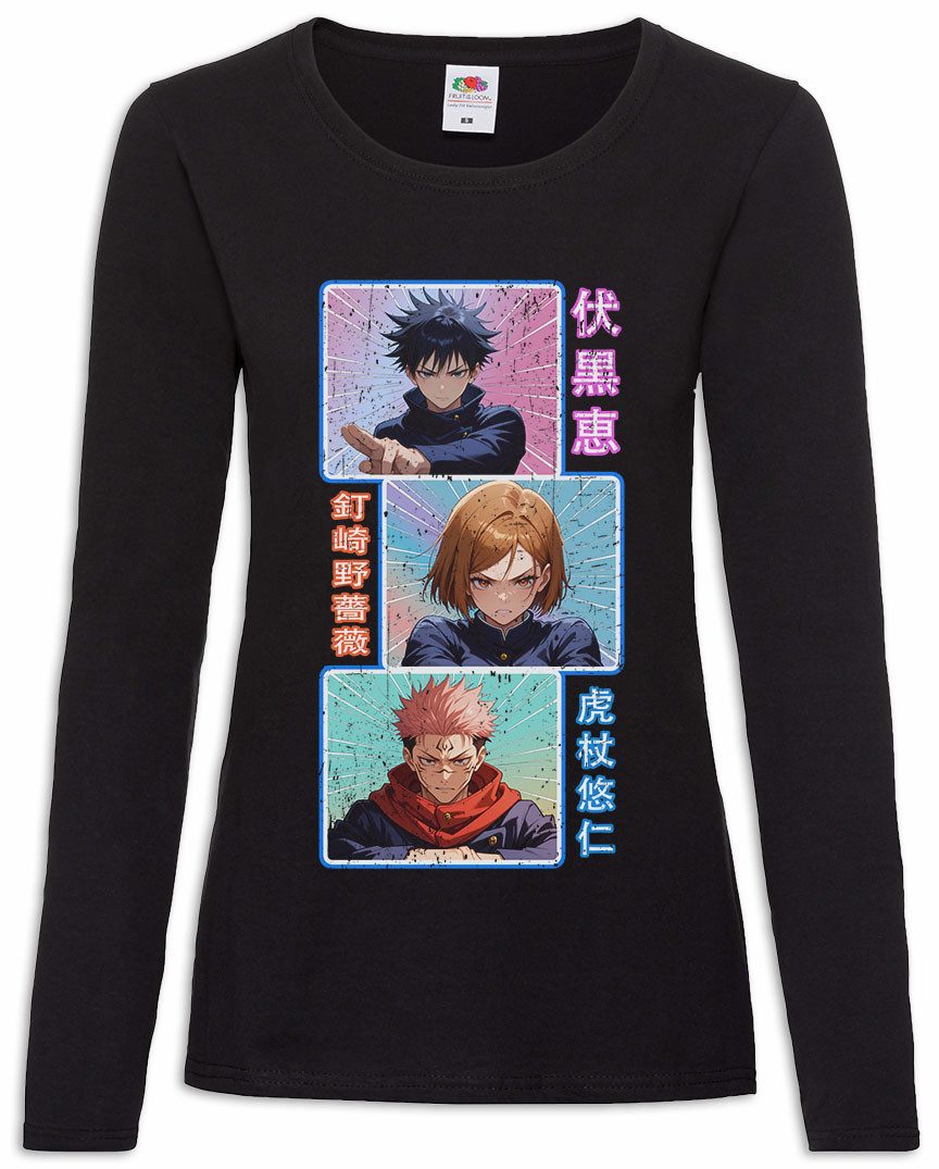 Langarmshirt Jujutsu Group Damen Langarmshirt Yuji Itadori Gojo Kaisen Satoru