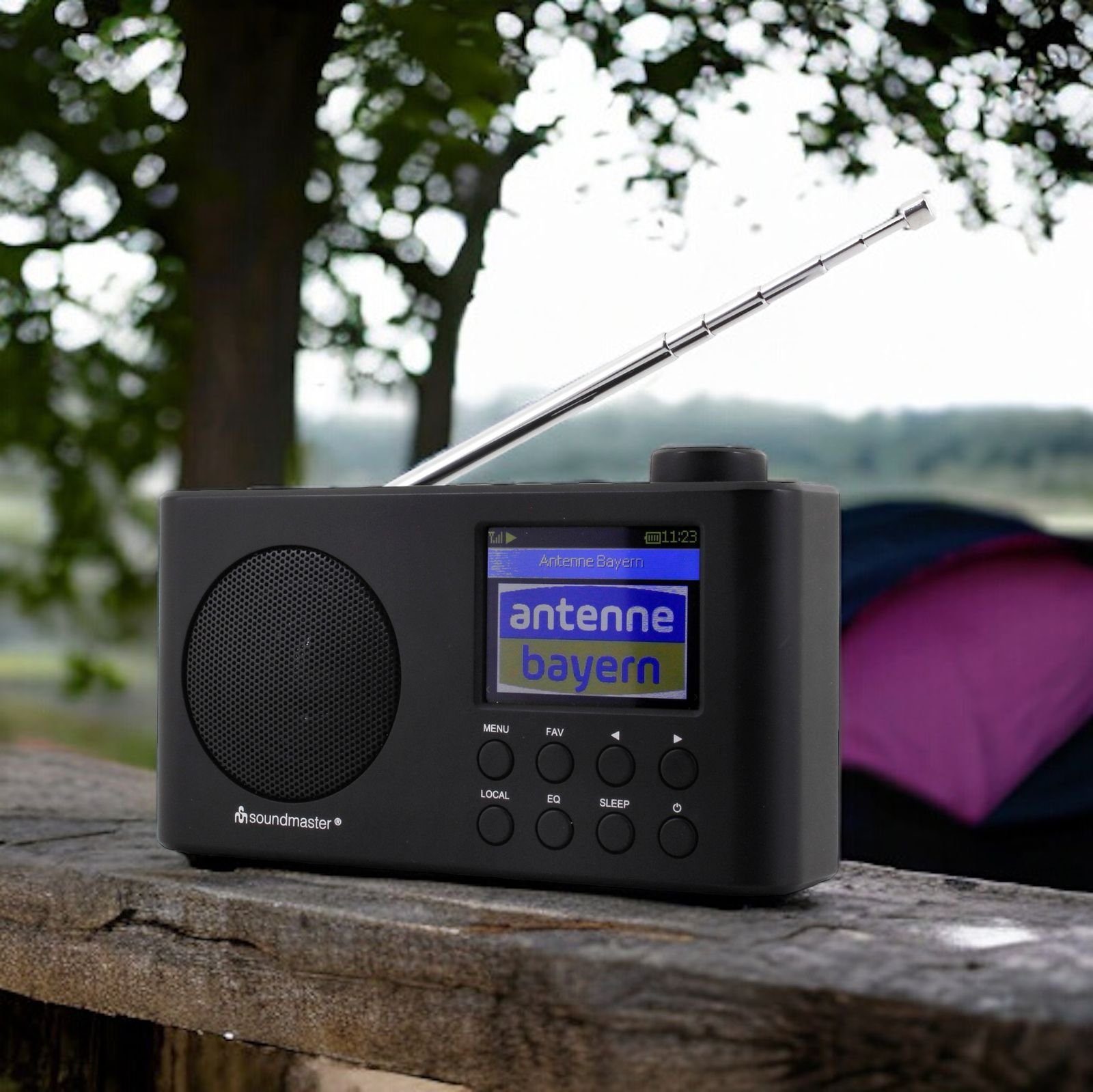 Soundmaster IR6500SW kleines Internetradio DAB+ UKW Radio Bluetooth Netzwerk Akku Internet-Radio
