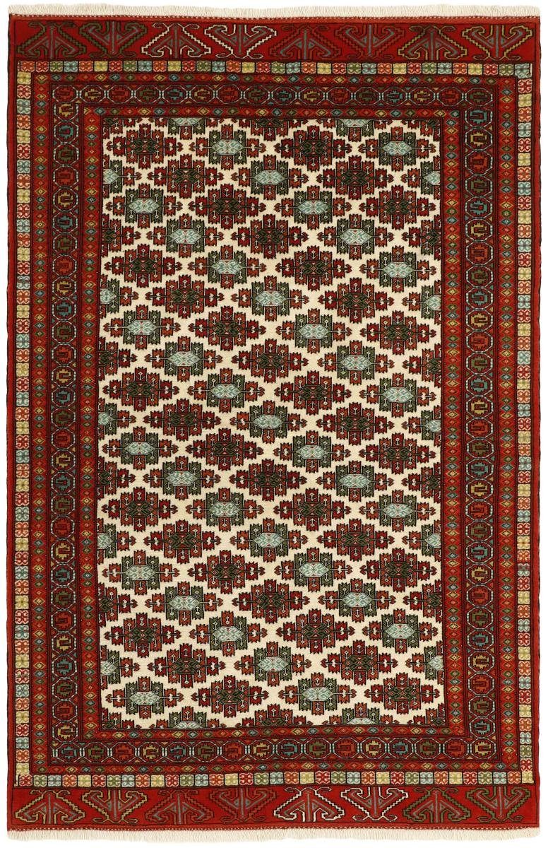 Orientteppich Turkaman 157x241 Handgeknüpfter Orientteppich / Perserteppich, Nain Trading, rechteckig, Höhe: 6 mm