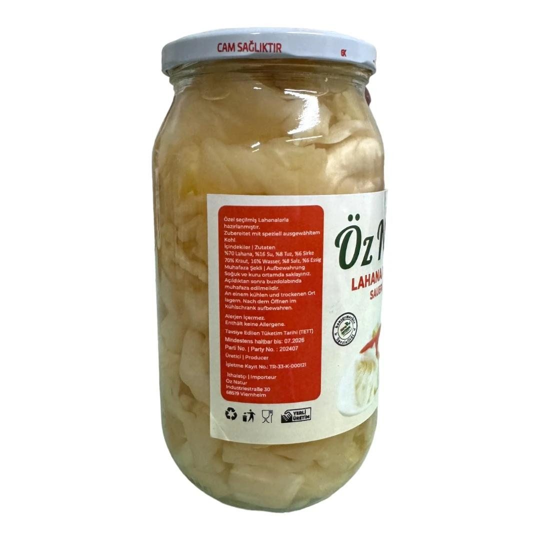 Öz Natur Fertiggericht, Weißer Sauerkraut aus Antep 1kg