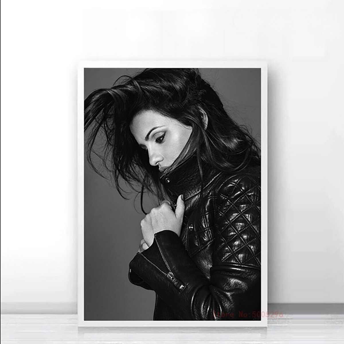 TPFLiving Kunstdruck (OHNE RAHMEN) Poster - Leinwand - Wandbild, Penelope Cruz - Kunstdrucke der spanischen Schauspielerin - (Leinwand Wohnzimmer, Leinwand Bilder, Kunstdruck), Farben: Schwarz, Weiß - Größe 13x18cm