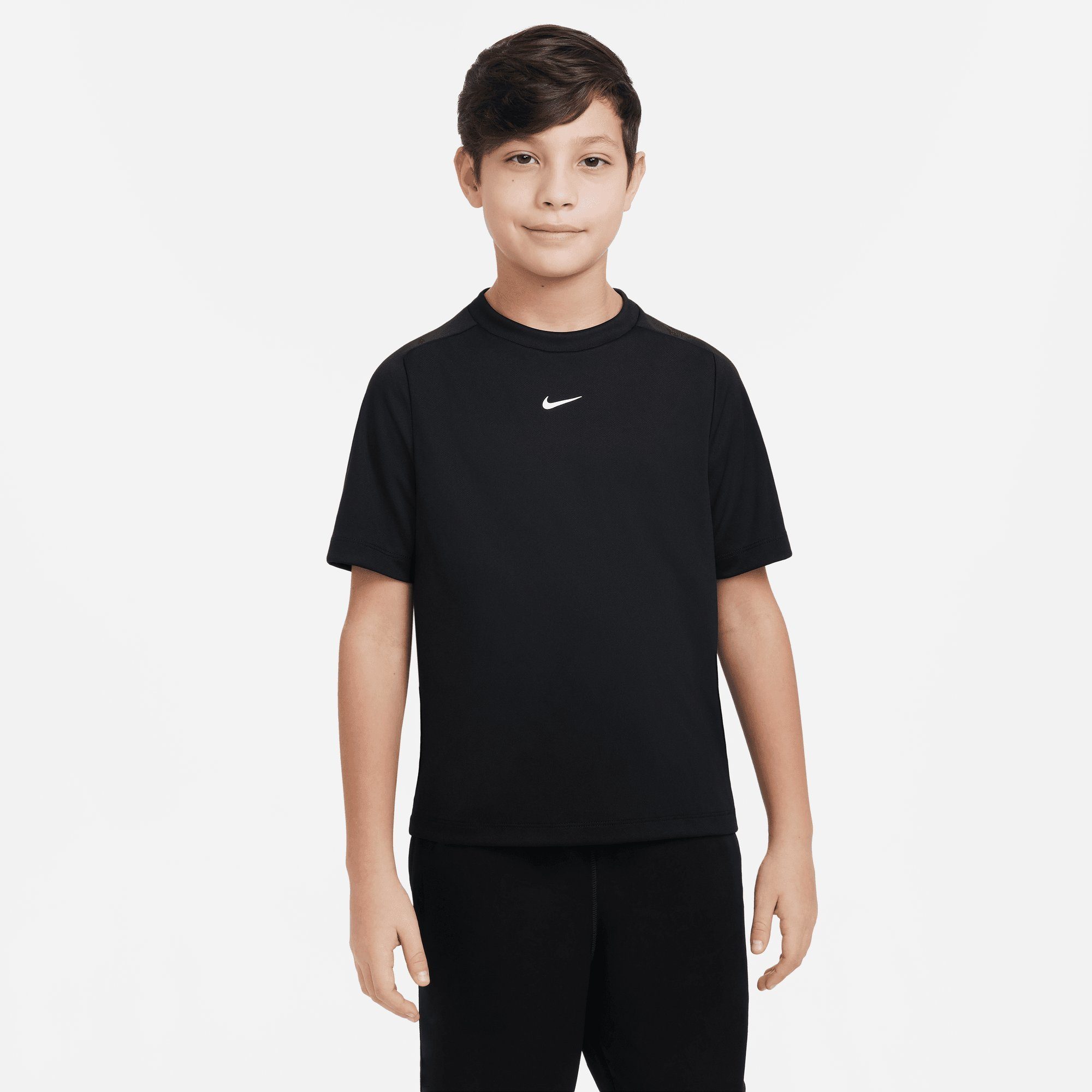 Nike Trainingsshirt DRI-FIT MULTI+ (BOYS) KIDS' BLACK/WHITE BIG TOP TRAINING