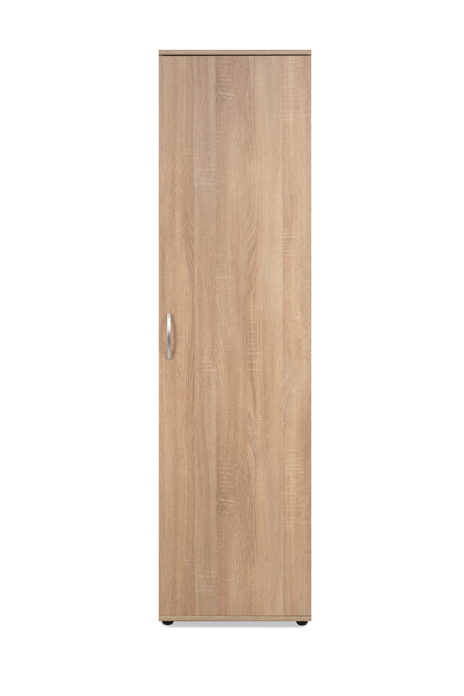 freiraum Garderobenschrank Andy 1 Tür, 5 Böden, in Sonoma Eiche Dekor - 50x187x34cm (BxHxT)