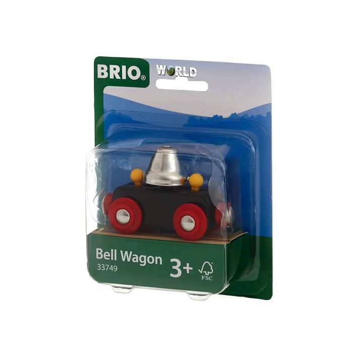 BRIO® Spielzeugeisenbahn-Lokomotive Brio World Eisenbahn Waggon Glockenwagen 33749