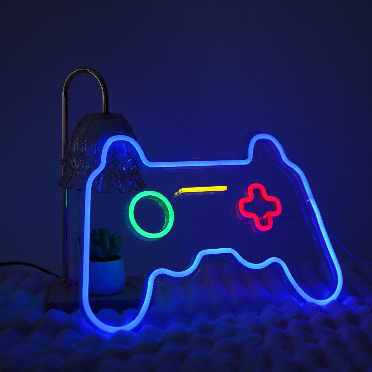 POPOLIC LED Dekolicht Spiel Leuchtreklame Gamepad Controller Leuchtreklamen günstig online kaufen