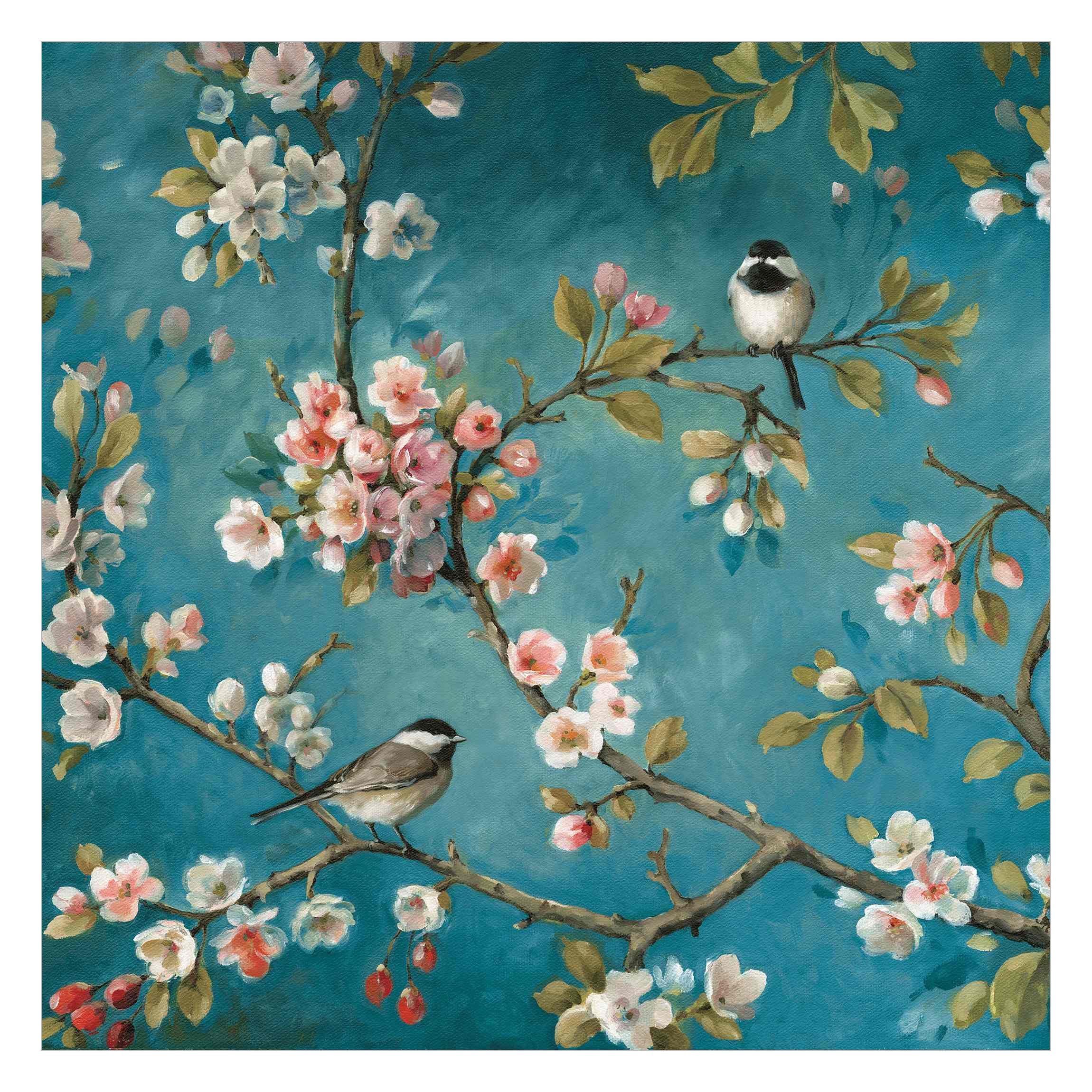 Bilderdepot24 Fototapete Kirschblütenzweige Blumen Floral Kunst günstig online kaufen