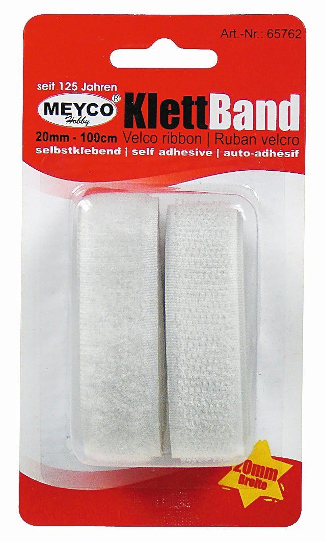 Klettband Klettband, MEYCO Hobby, selbstklebend
