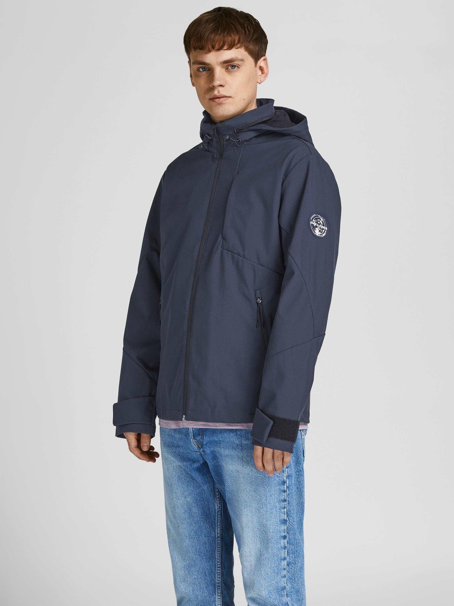 (1-St) Übergangsjacke Windbreaker Jones & Flit Blazer Navy Jacke Jack