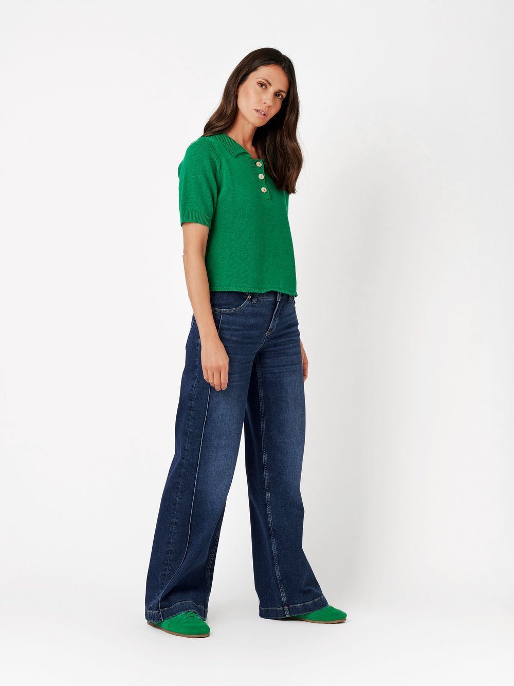 TONI Bootcut-Jeans Ella Wide mit Teilungsnähten