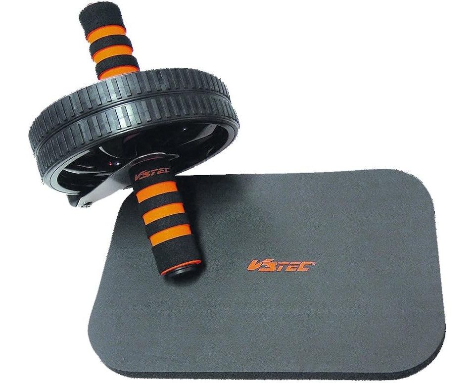 V3Tec AB-Roller AB WHEEL Bauchtrainer,schwarz-orang