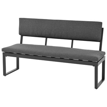Gotagee Gartenlounge-Set Set aus Aluminium-Esstisch und Stühlen sechs Sitzplätze Sitzgruppe, mit abnehmbaren und waschbaren Rücken- und Sitzkissen