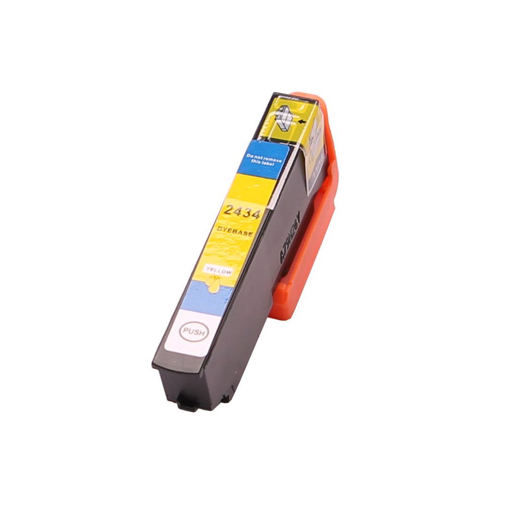 ABC Tintenpatrone (Kompatible Druckerpatrone für Epson 24XL Gelb Expression Photo, ABC)