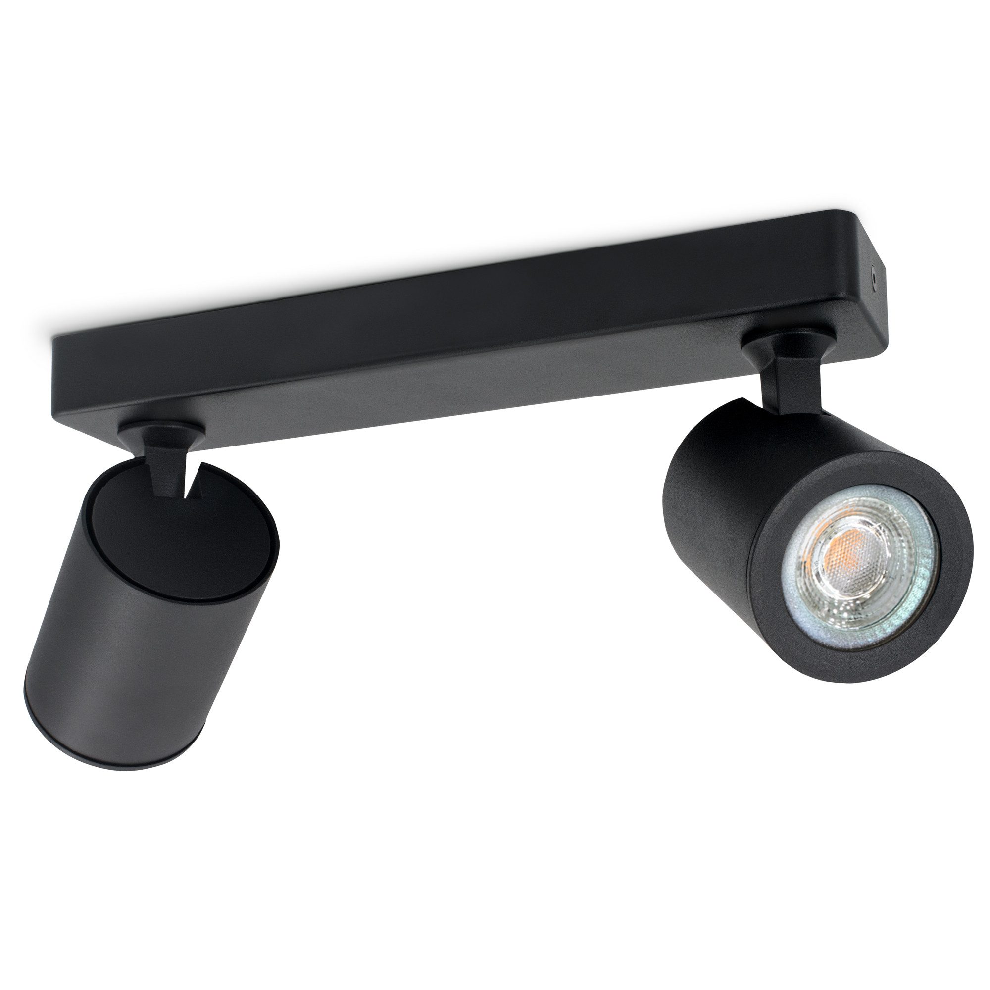 linovum LED Aufbaustrahler TENJO Spotbalken mit LED GU10 drei Lichtfarben schwenkbar Deckenlampe, Tageslichtweiß, Warmweiß, Neutralweiß