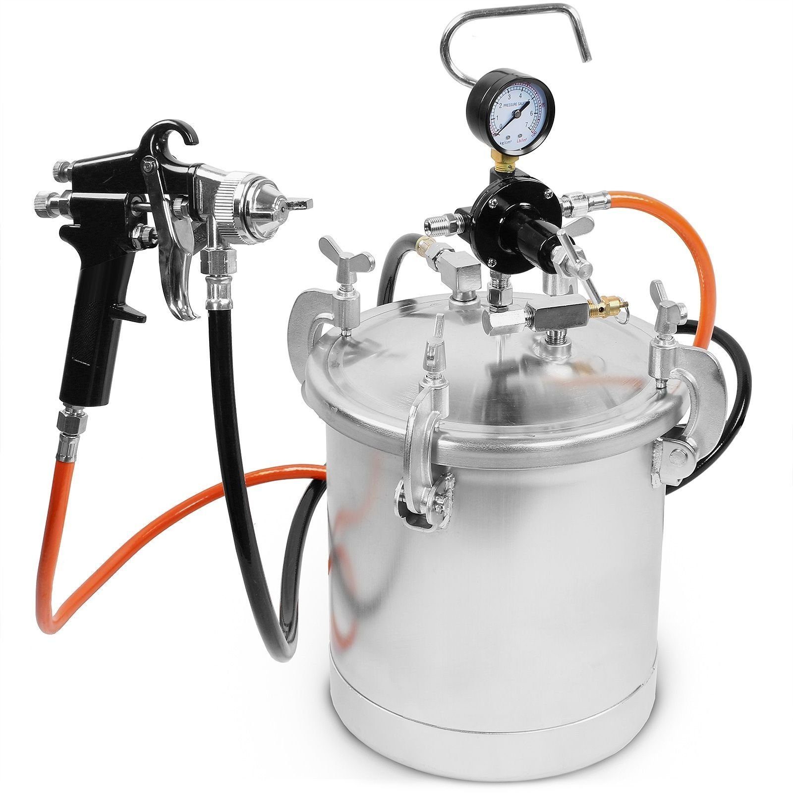 Airpress Druckluft-Schlagschrauber Farbspritzpistole mit 8,5 l Druckbehälter 3,5 bar Typ 45202