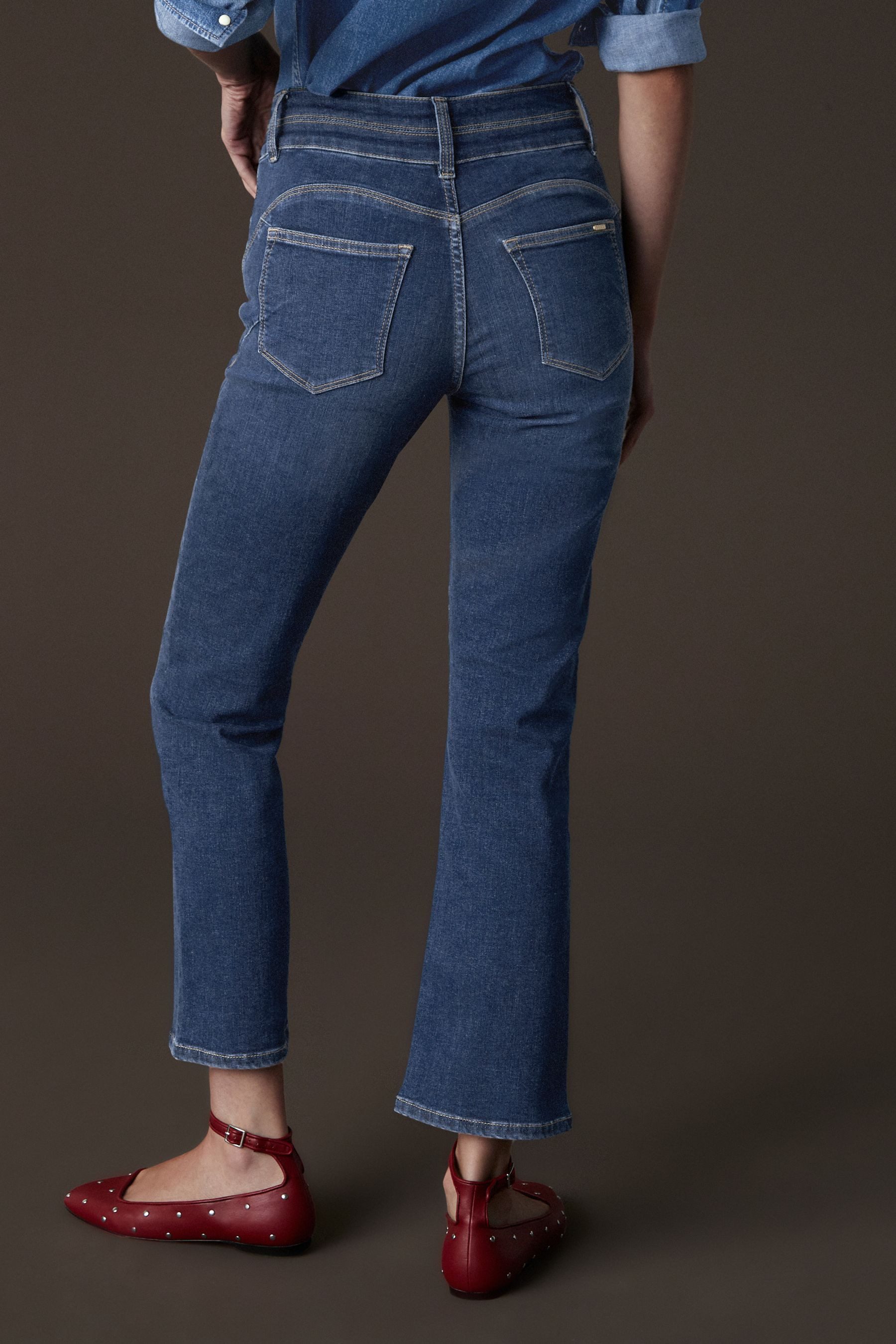 Next Push-up-Jeans Lift, Slim And Shape Bootcut Jeans, Kurzgröße (1-tlg) günstig online kaufen