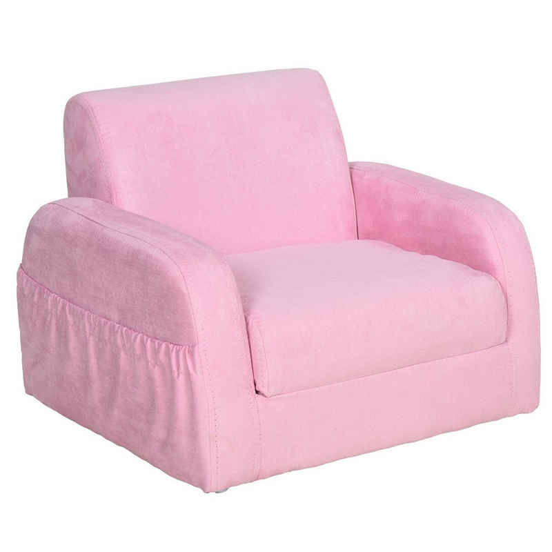 HOMCOM Sessel »Kindersessel mit ausklappbarem Kissen«