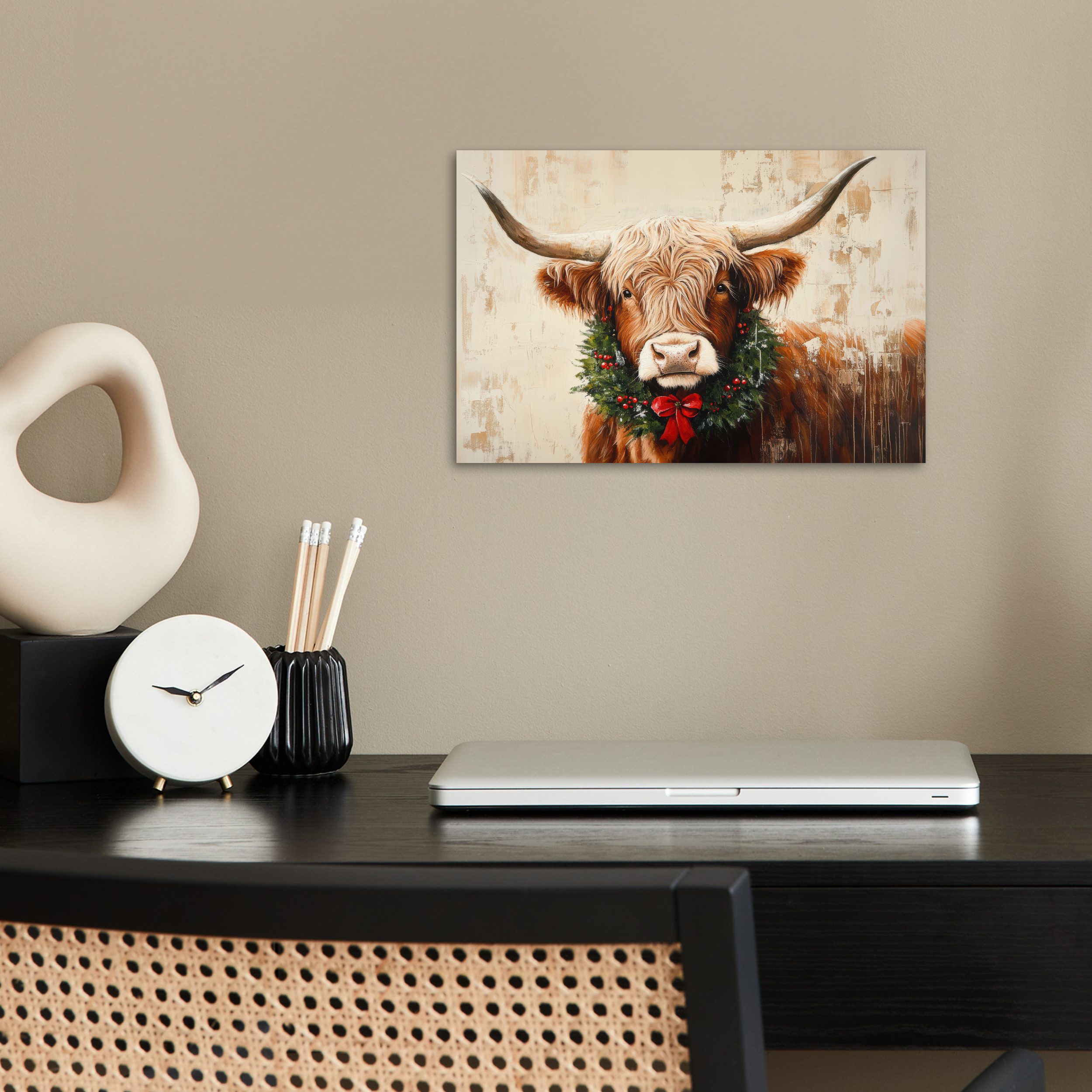 MuchoWow Poster Weihnachten - Schottischer Highlander günstig online kaufen