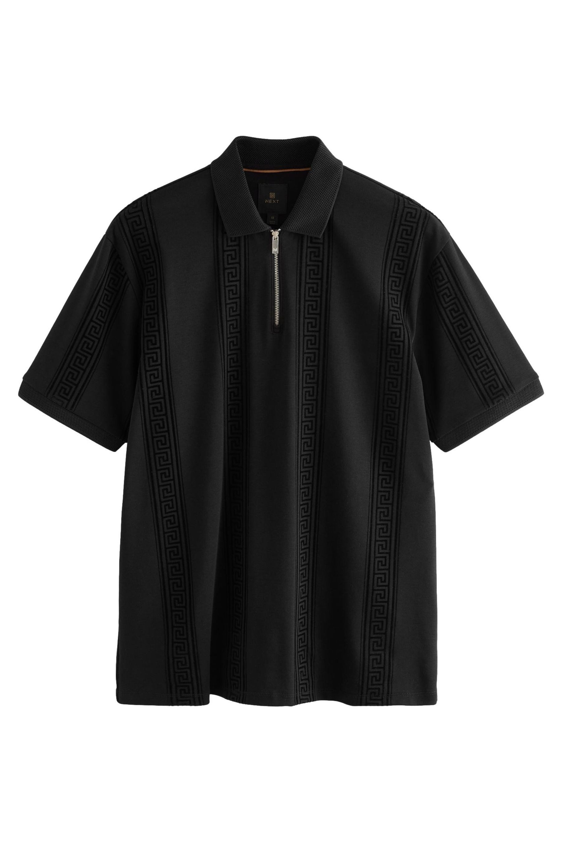 Next Poloshirt Beflocktes Polohemd mit 1/4-Reißverschluss günstig online kaufen