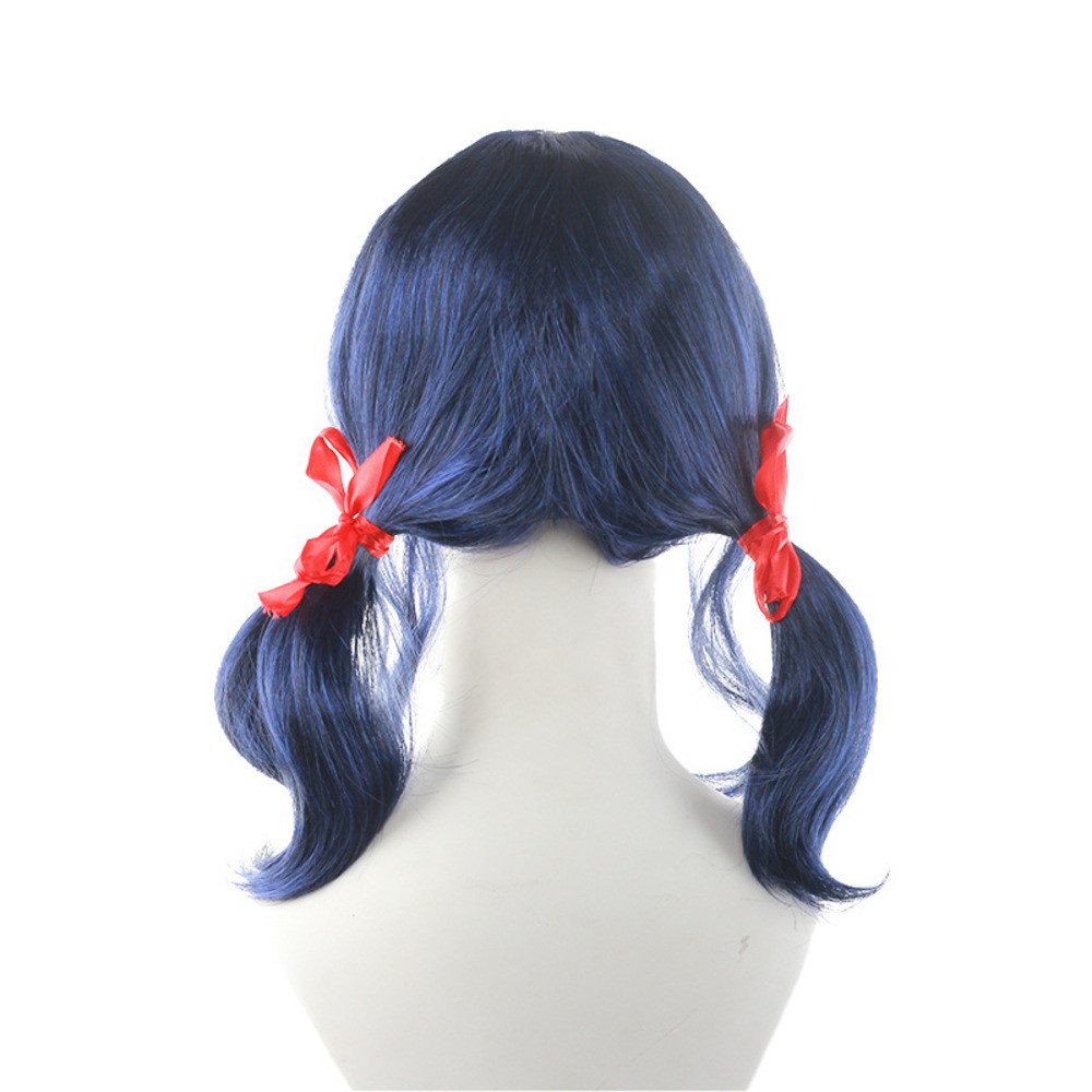 Katara Kostüm-Perücke Blaue Perücke Mädchen Damen Marienkäfer Superhelden Wundersam Einheits, Ladybug Perücke Kostüm Fasching Miraculous Karneval