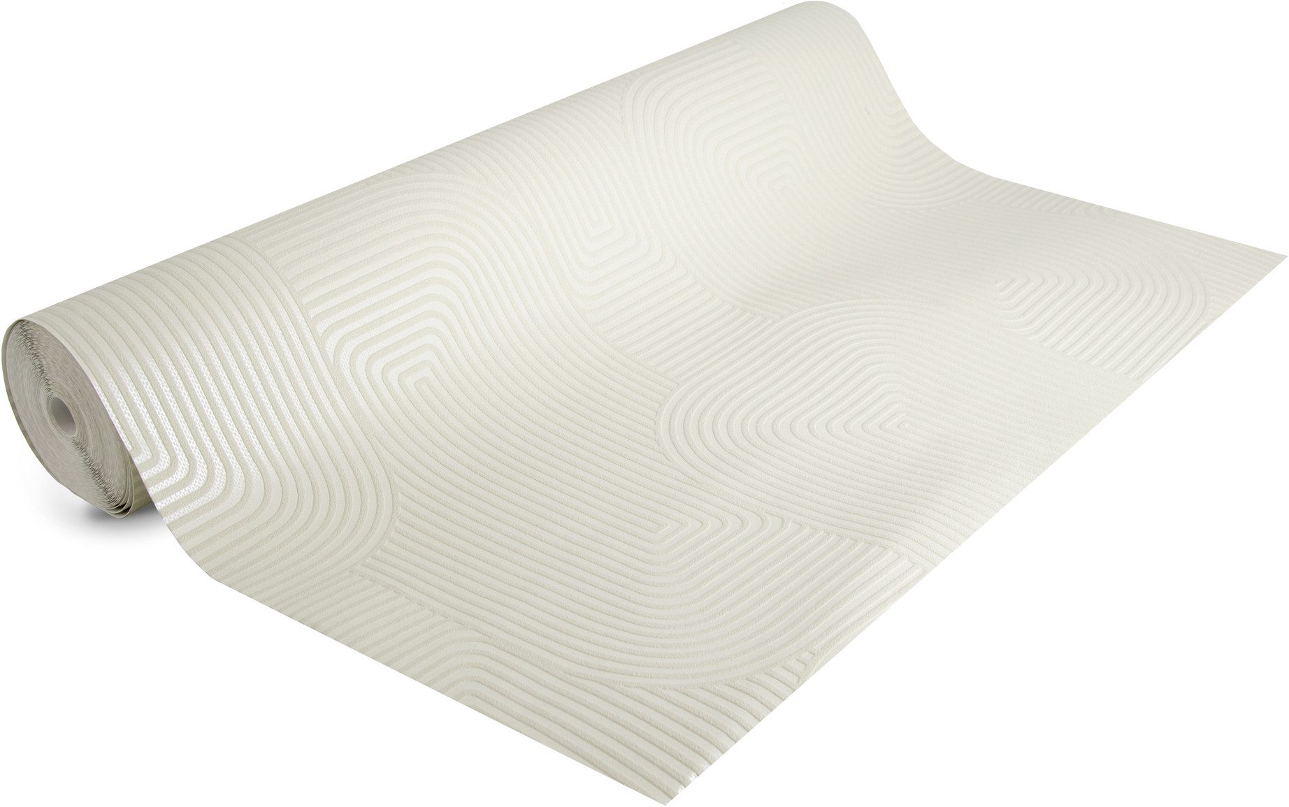 Superfresco Easy Vliestapete Geo Creme 10mx52cm, glatt, 3D-Optik, (1 St), Geo Creme 1000x52cm