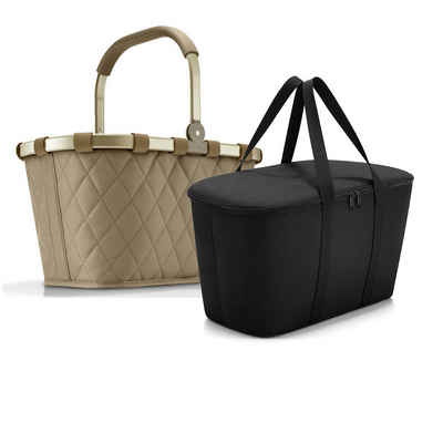 REISENTHEL® Einkaufskorb Set aus carrybag und coolerbag, Einkaufskorb Isotasche Picknick Thermotasche