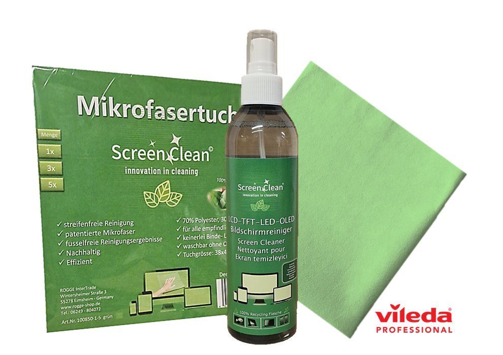 Screen Clean Reinigungs-Set Screen Clean Premium GREEN DUO-Set, (2-St)