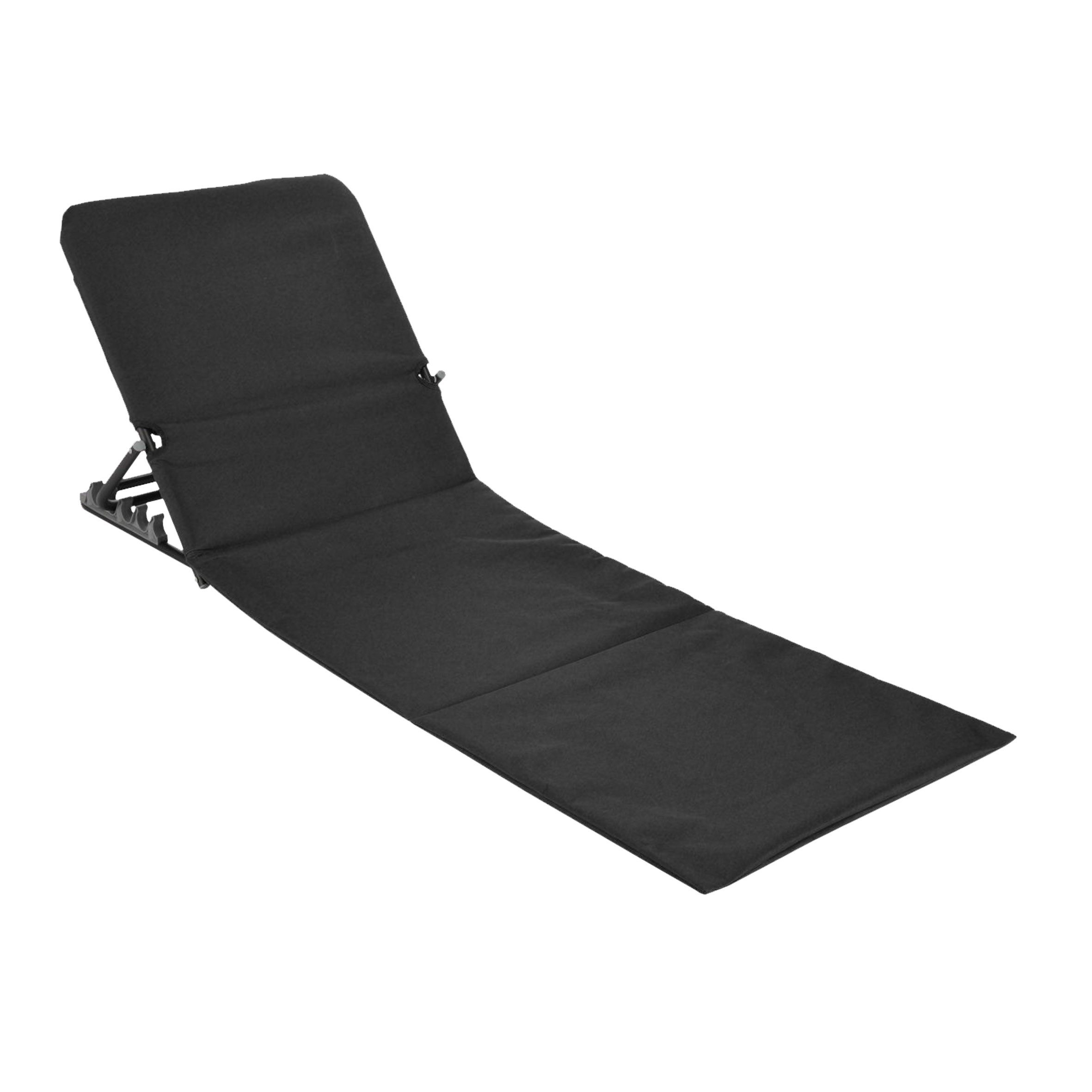 Spetebo Gartenliege Strandmatte mit Rückenlehne, 1 günstig online kaufen