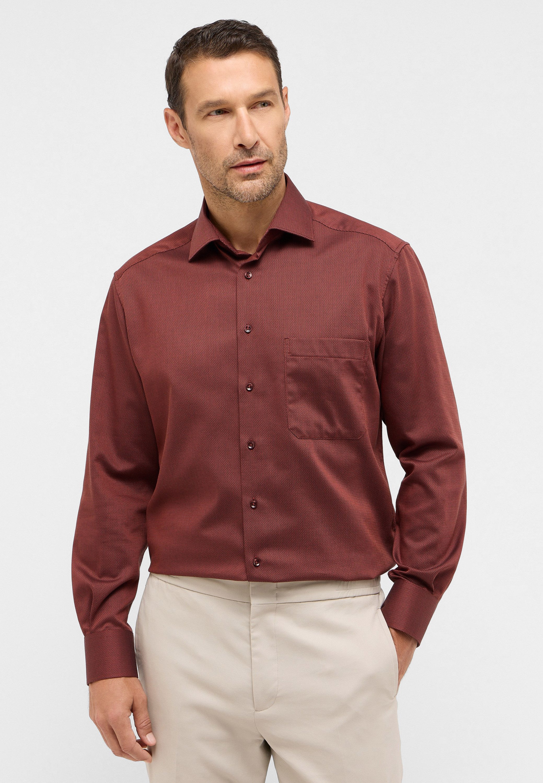 Eterna Langarmhemd "MODERN FIT", NON IRON (bügelfrei) günstig online kaufen