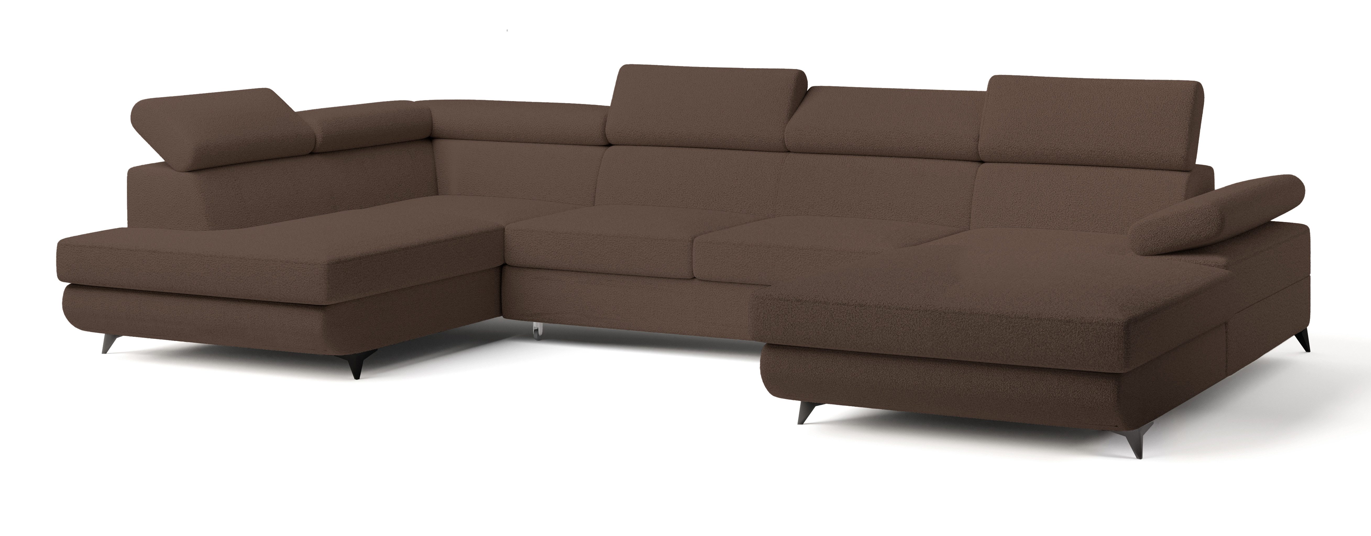 Masseno Ecksofa RUBANO mit Schlaffunktion U-Form, günstig online kaufen