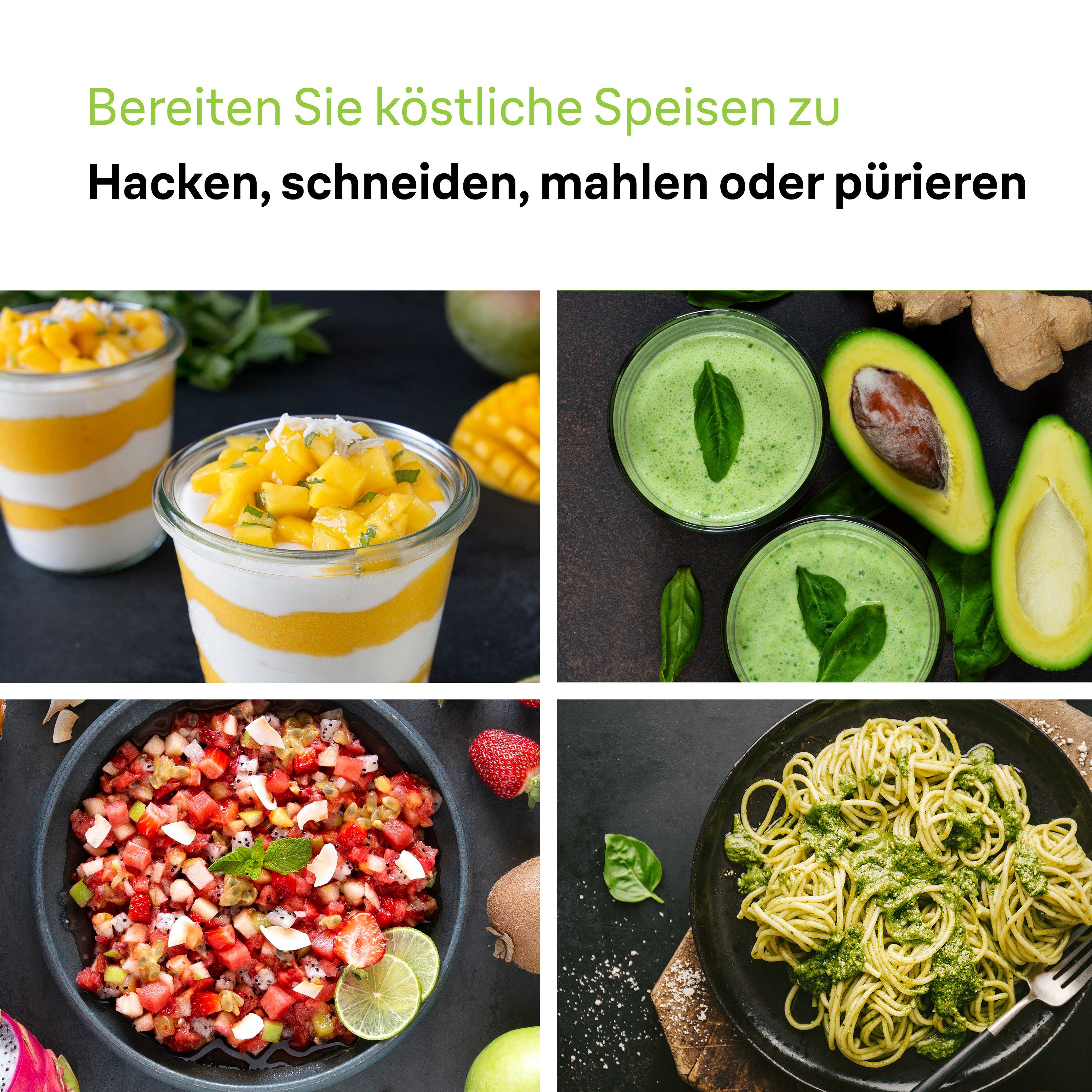 Braun Stabmixer MultiQuick 9 MQ 9187XLI - 1200W, Stufenlos, Dynamische Klinge, 1200 W, Spritzschutz, Extra Mahlklinge, 2 Modi + Pulsfunktion, Küchenmaschine – Bild 2 von 5