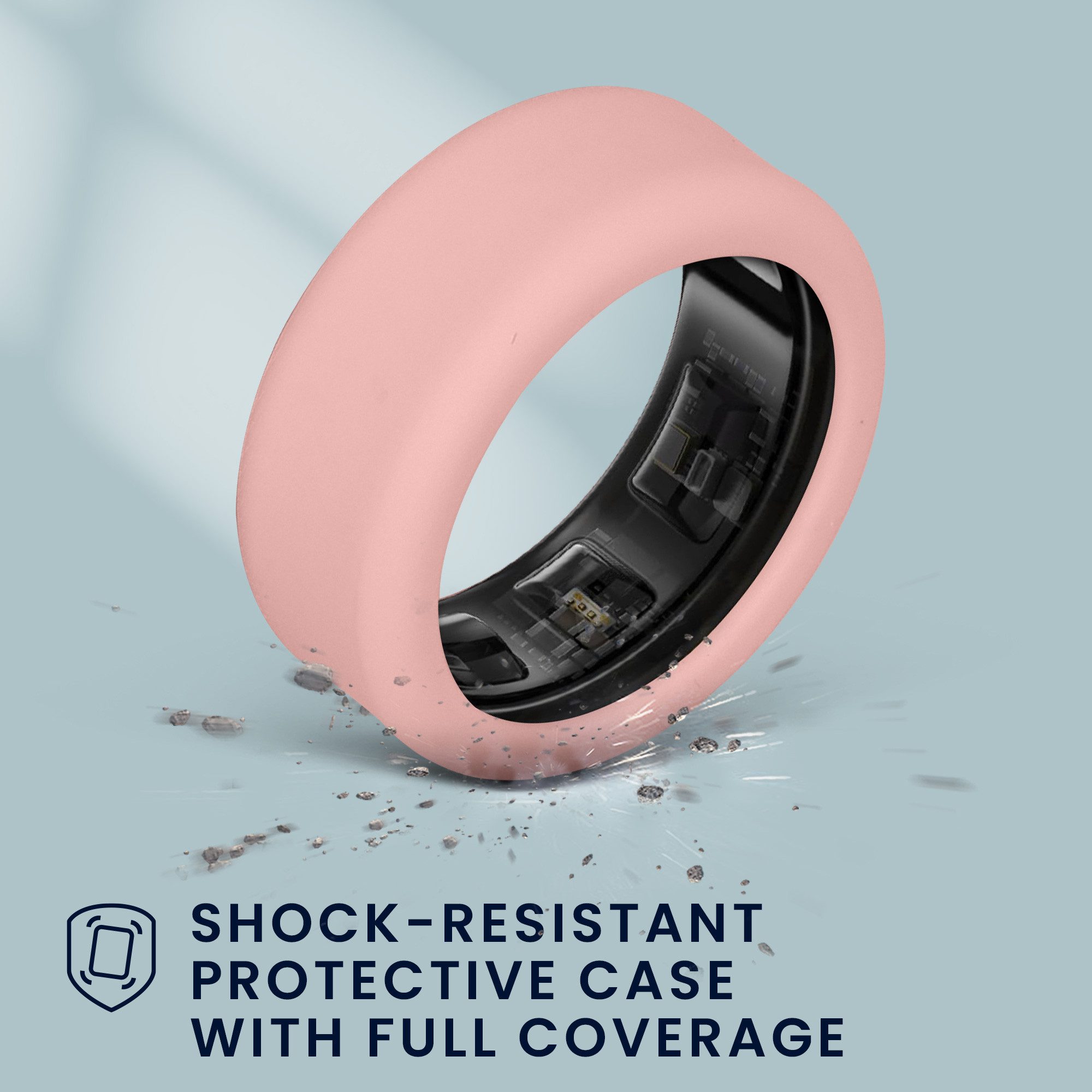 kwmobile Smartwatch-Hülle 4x Smart Ring Protector für Samsung Galaxy Ring S size 5 6 7 8 9, Hülle weiches Silikon Case - Schutzhülle in Mehrfarbig